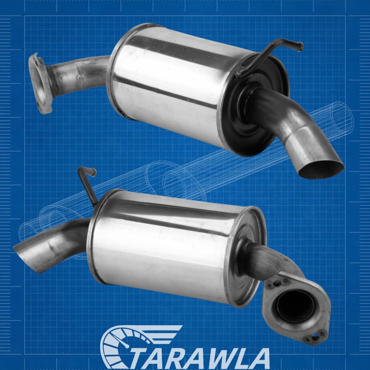 Tubo de escape trasero TARAWLA para Toyota Highlander 2008-2013