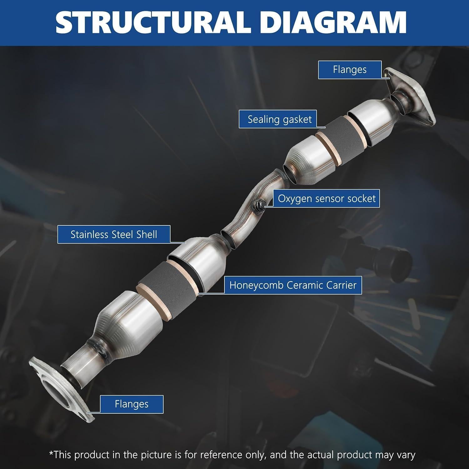 Convertidor Catalítico JT Exhaust para Chevrolet Prizm/Toyota Corolla 1.8L 1998-2002