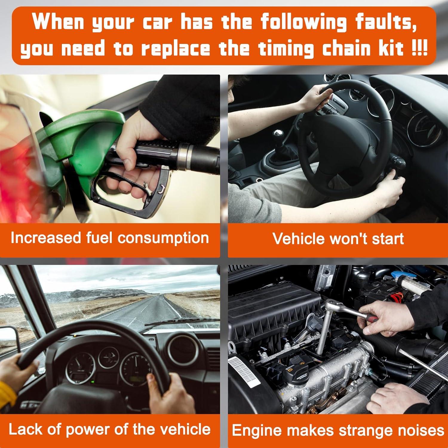 Kit de cadena de distribución Daysyore VVT 2.5L 2.7L compatible