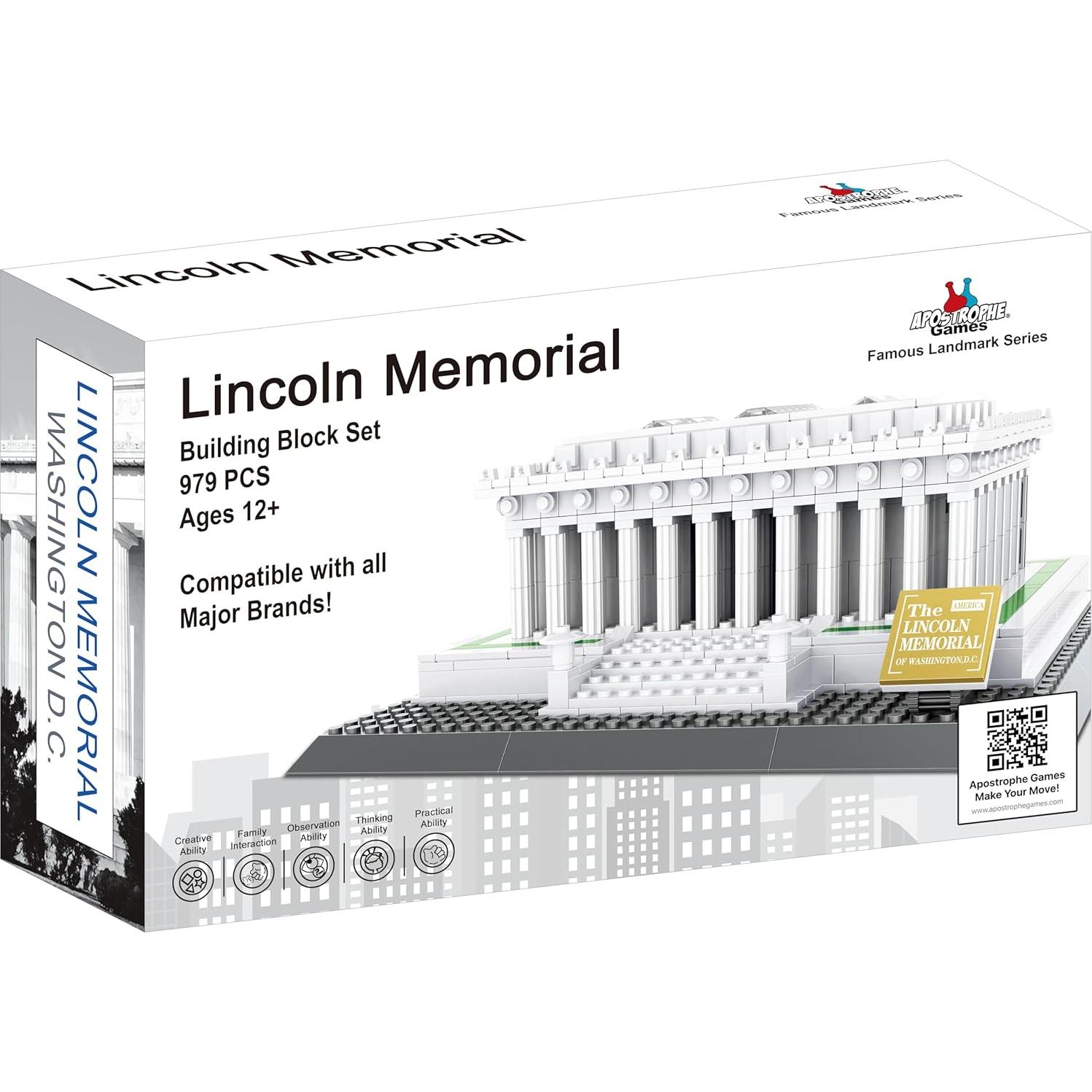 Juego de Bloques Monumento a Lincoln Apostrophe 979 Piezas