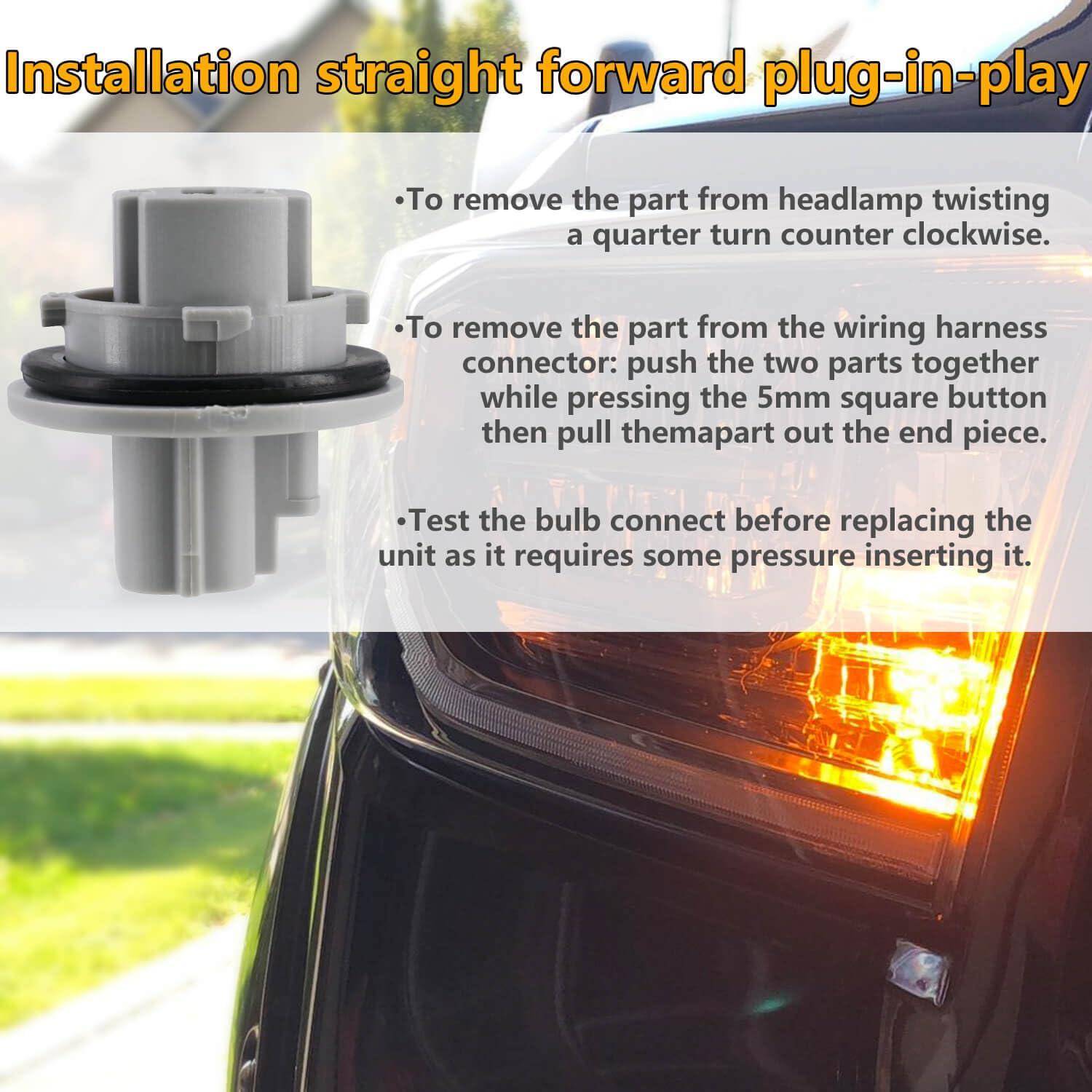 Enchufe de Bombilla Señal Giro Delantero Toyota Tacoma Tundra