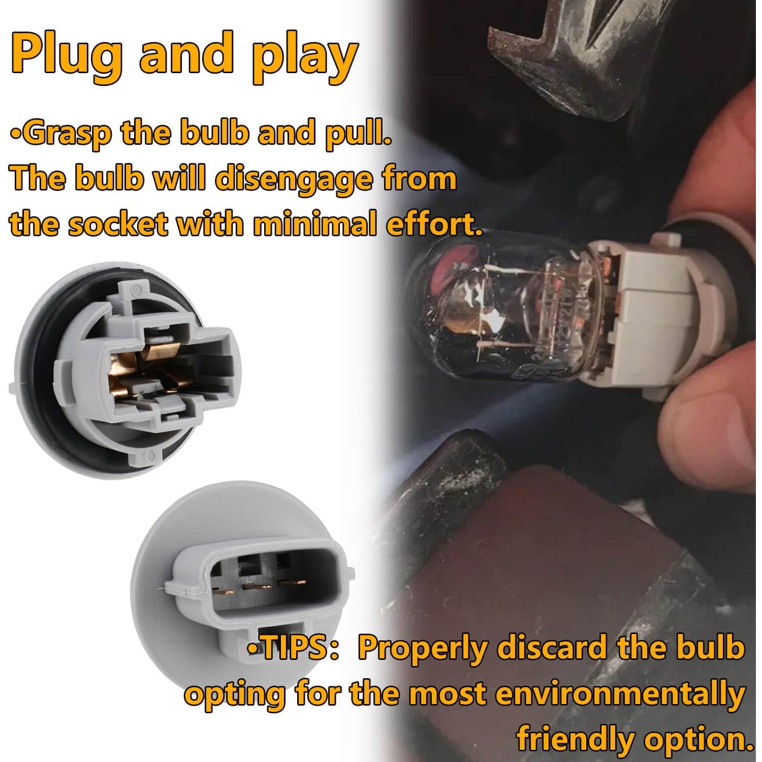 Enchufe de Bombilla Señal Giro Delantero Toyota Tacoma Tundra