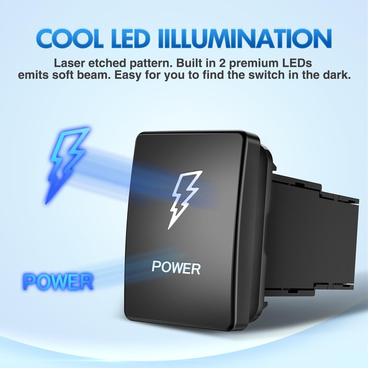 Interruptor de botón Nilight 12V ON-OFF para Toyota