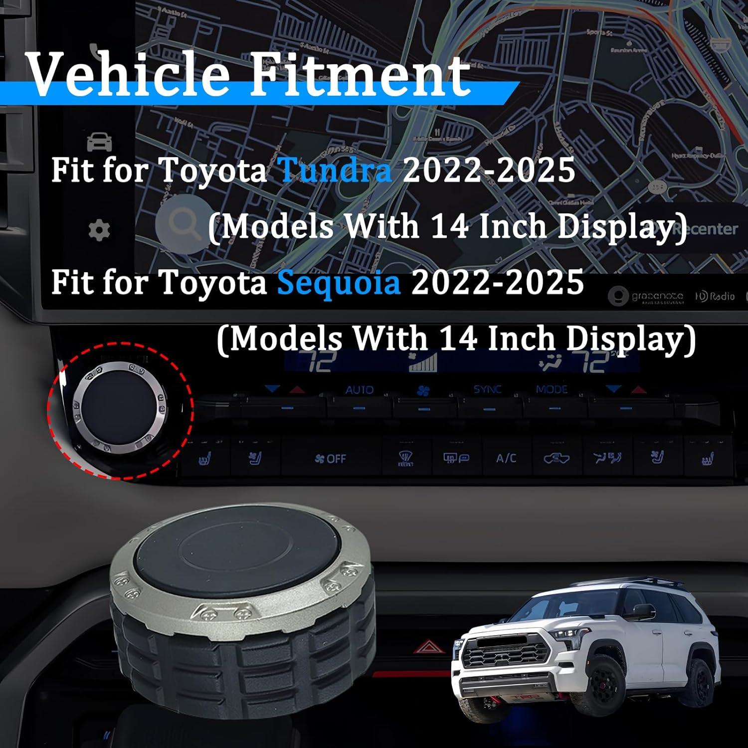 Control de Volumen Perilla Gluebar para Toyota Tundra/Sequoia 2022-2025