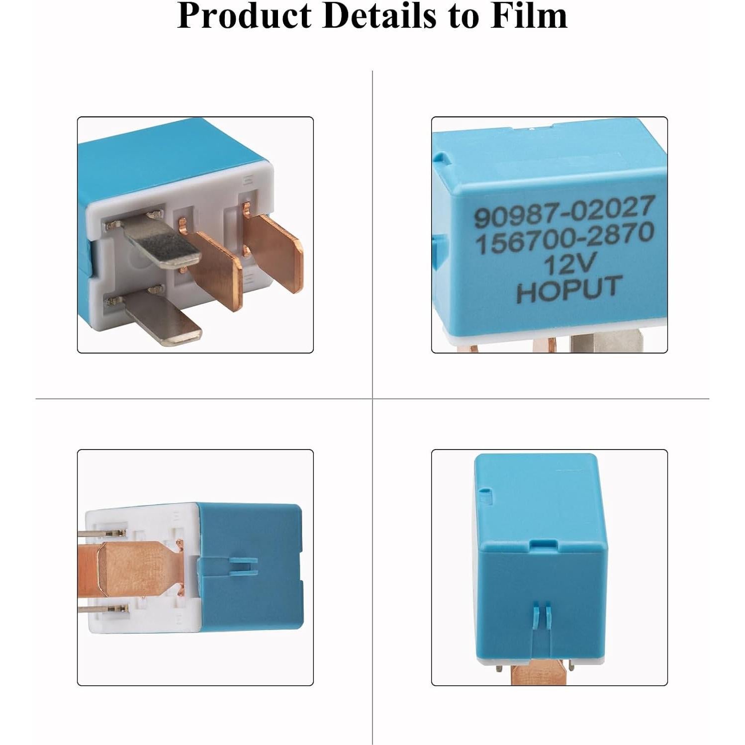 Relé de CA 4 Pines HOPUT Compatible Toyota Lexus Camry - Paquete de 4