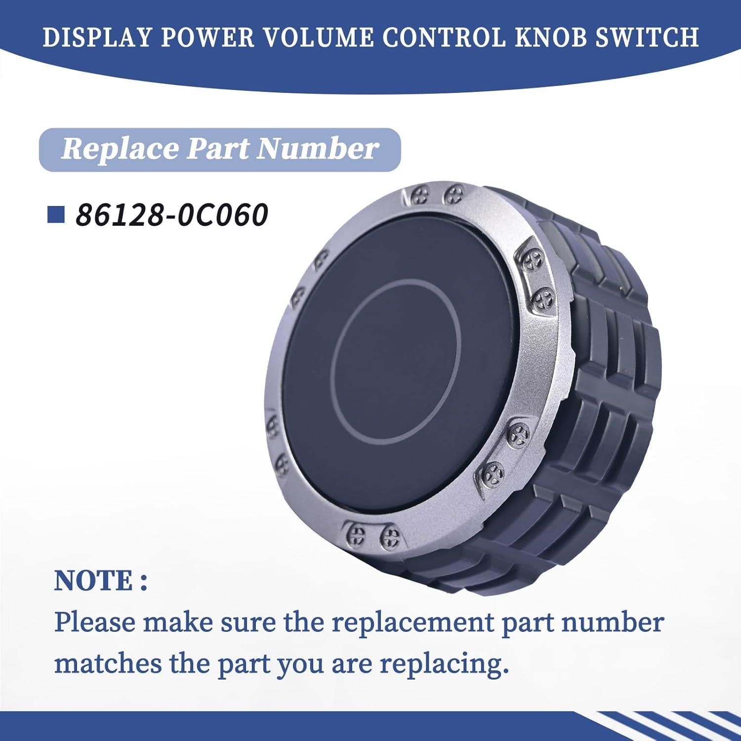 Perilla de Control de Volumen Toyota Tundra/Sequoia 2022-2025 14"