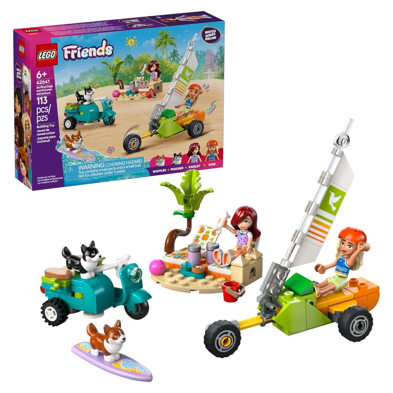 LEGO Friends Aventura de Perros Surfistas y Scooter 42641