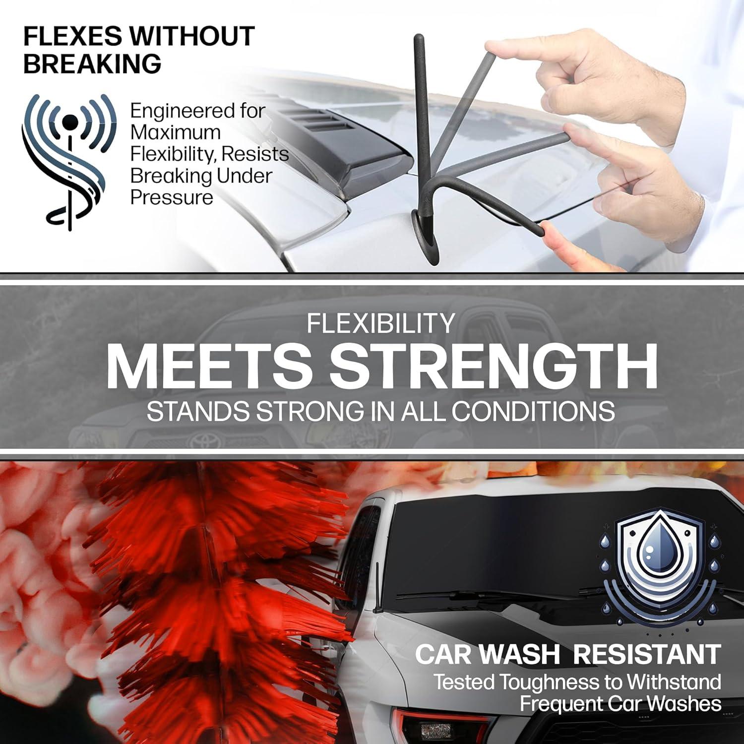 Antena Corta de Goma AntennaMastsRus para Toyota Tacoma 1995-2015