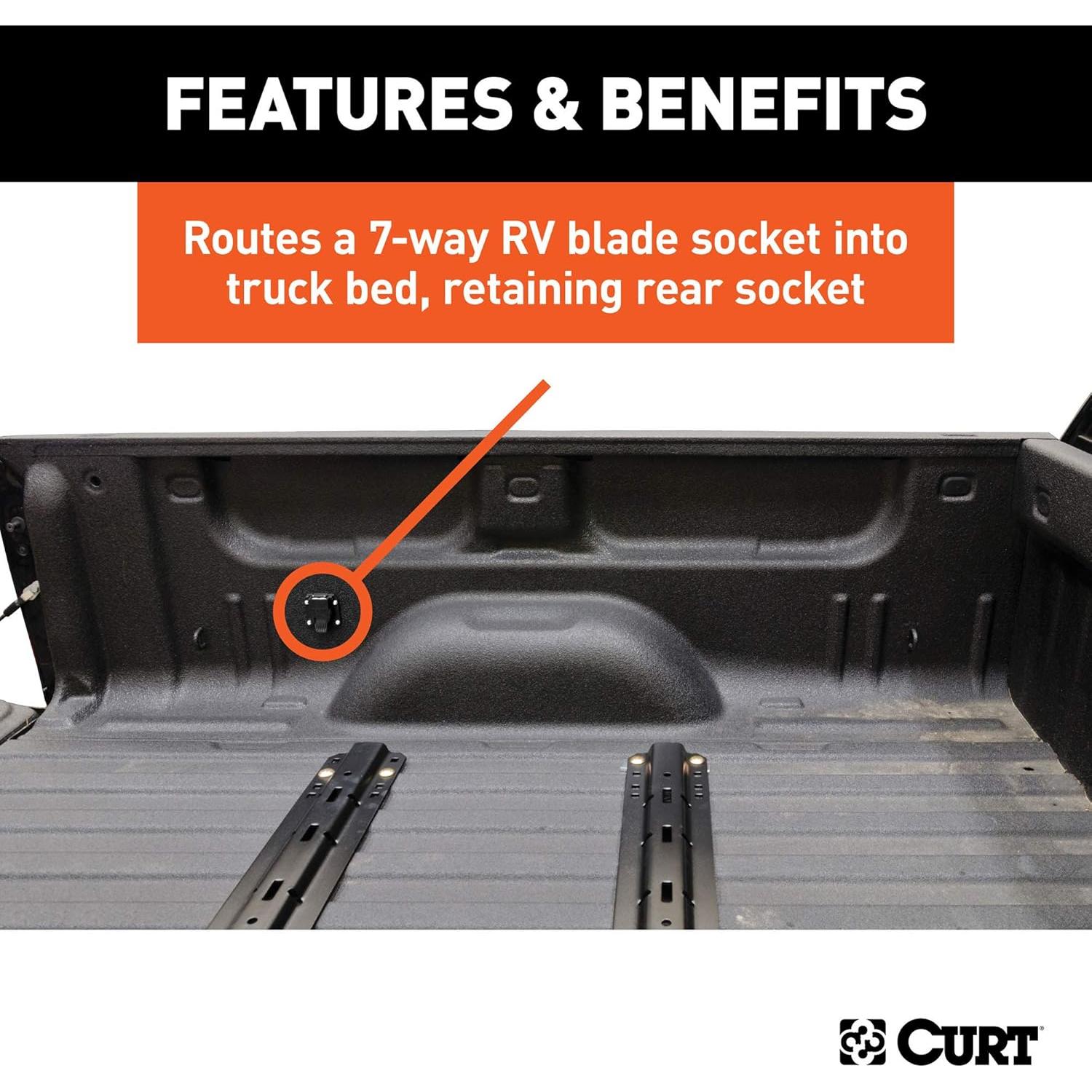 Extensión de Cableado de Remolque CURT 56070 2,13 m 7 Pines