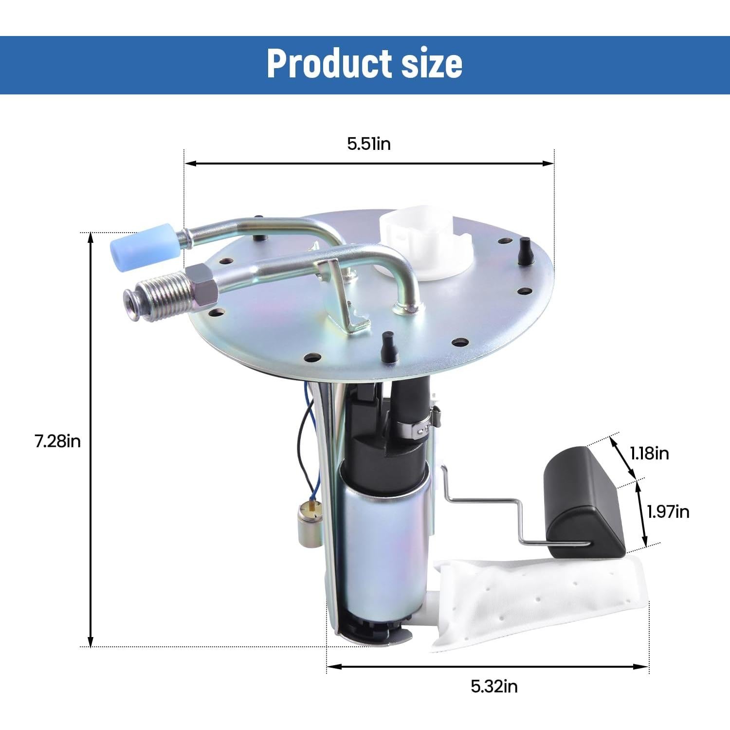 Bomba de Combustible Eléctrica Farpida E8013H para Toyota Corolla y Geo Prizm