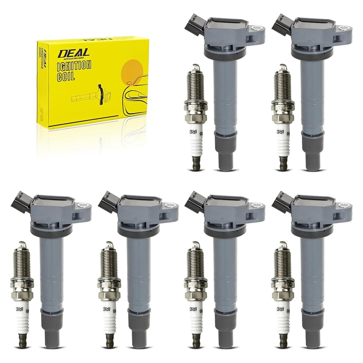 Juego de 6 Bobinas de Encendido y Bujías Iridio Toyota