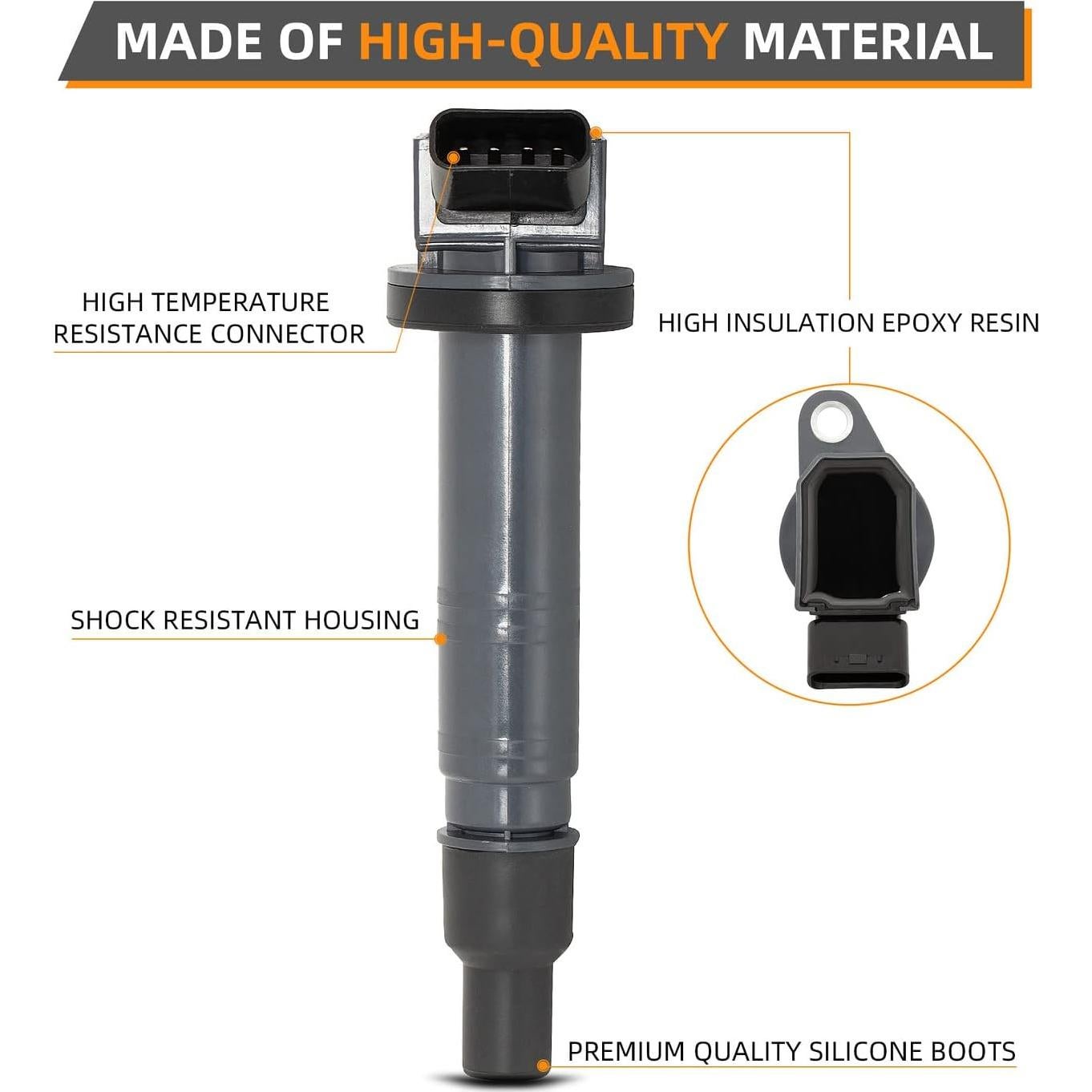 Juego de 6 Bobinas de Encendido y Bujías Iridio Toyota