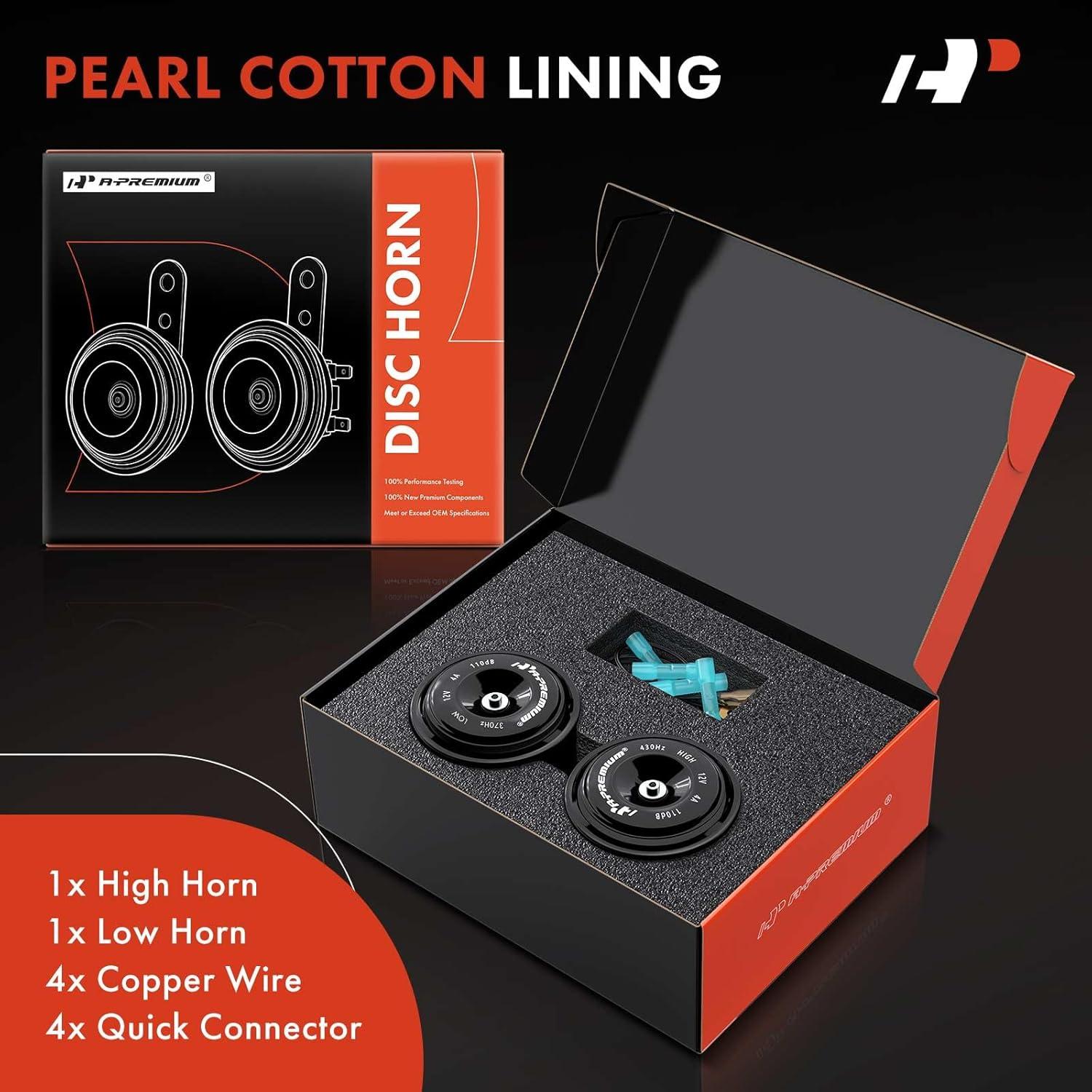 Bocina eléctrica universal A-Premium 12V 110 dB 76 mm