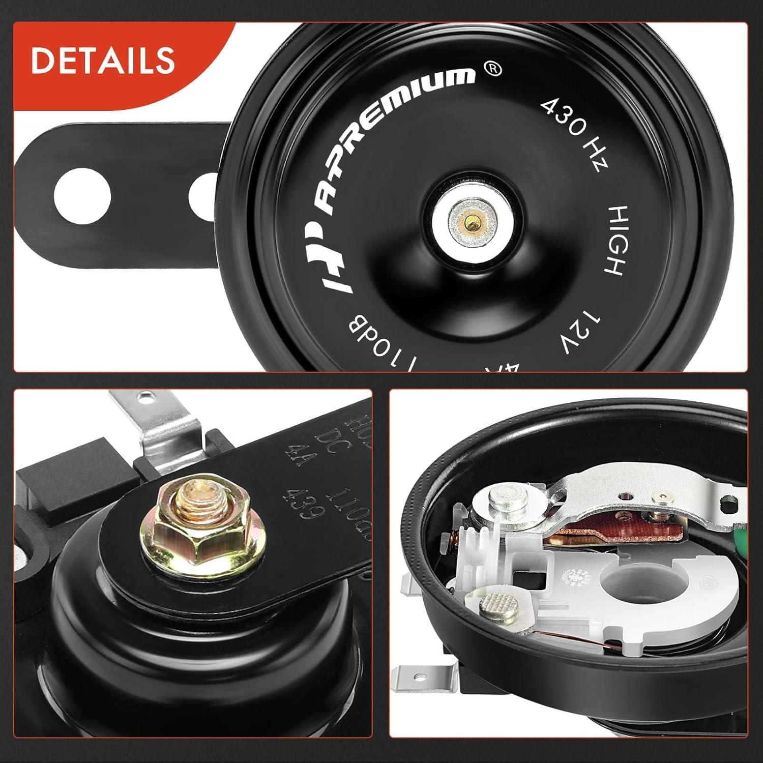 Bocina eléctrica universal A-Premium 12V 110 dB 76 mm