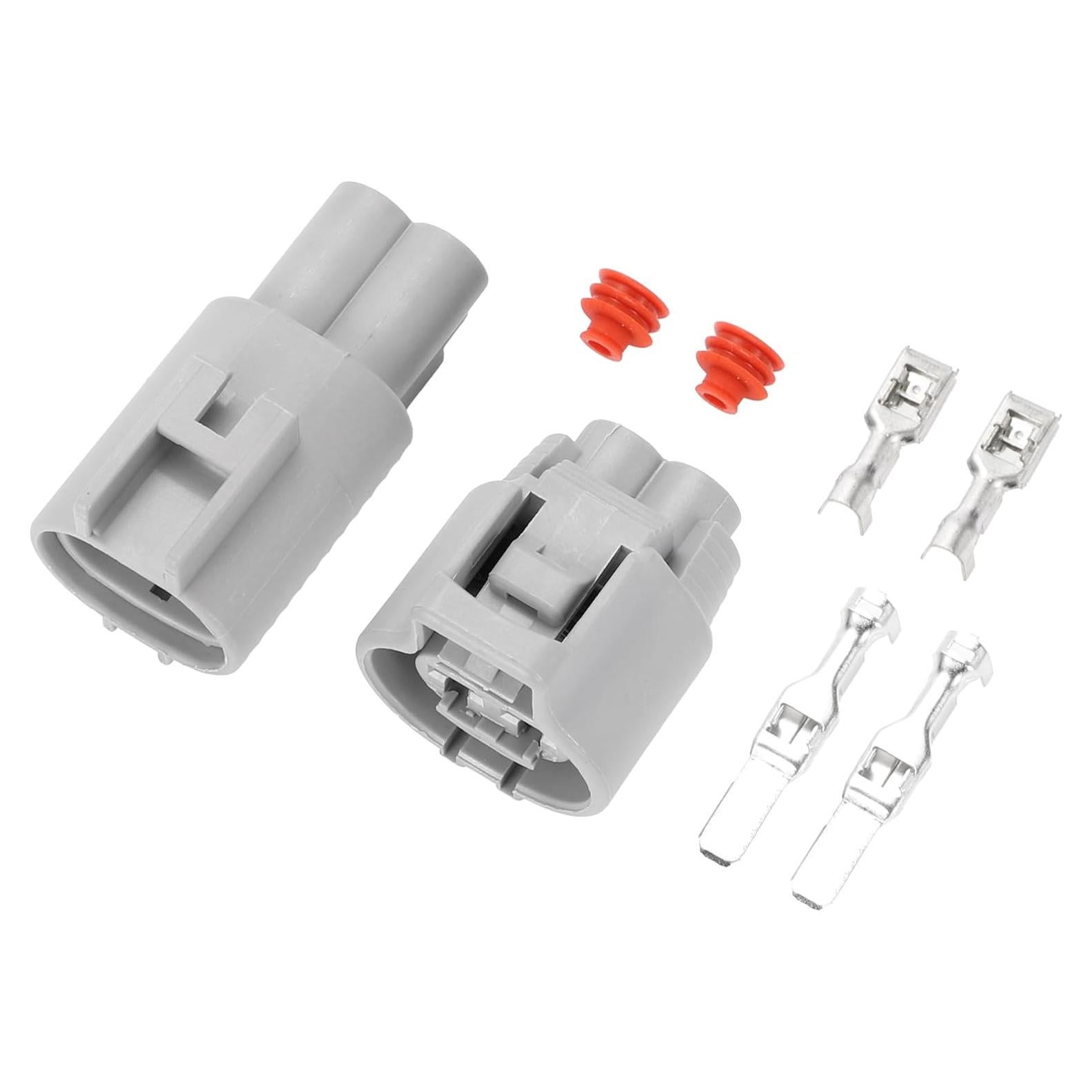 Conector Ventilador Radiador Hihaha 2 Pines Gris Impermeable