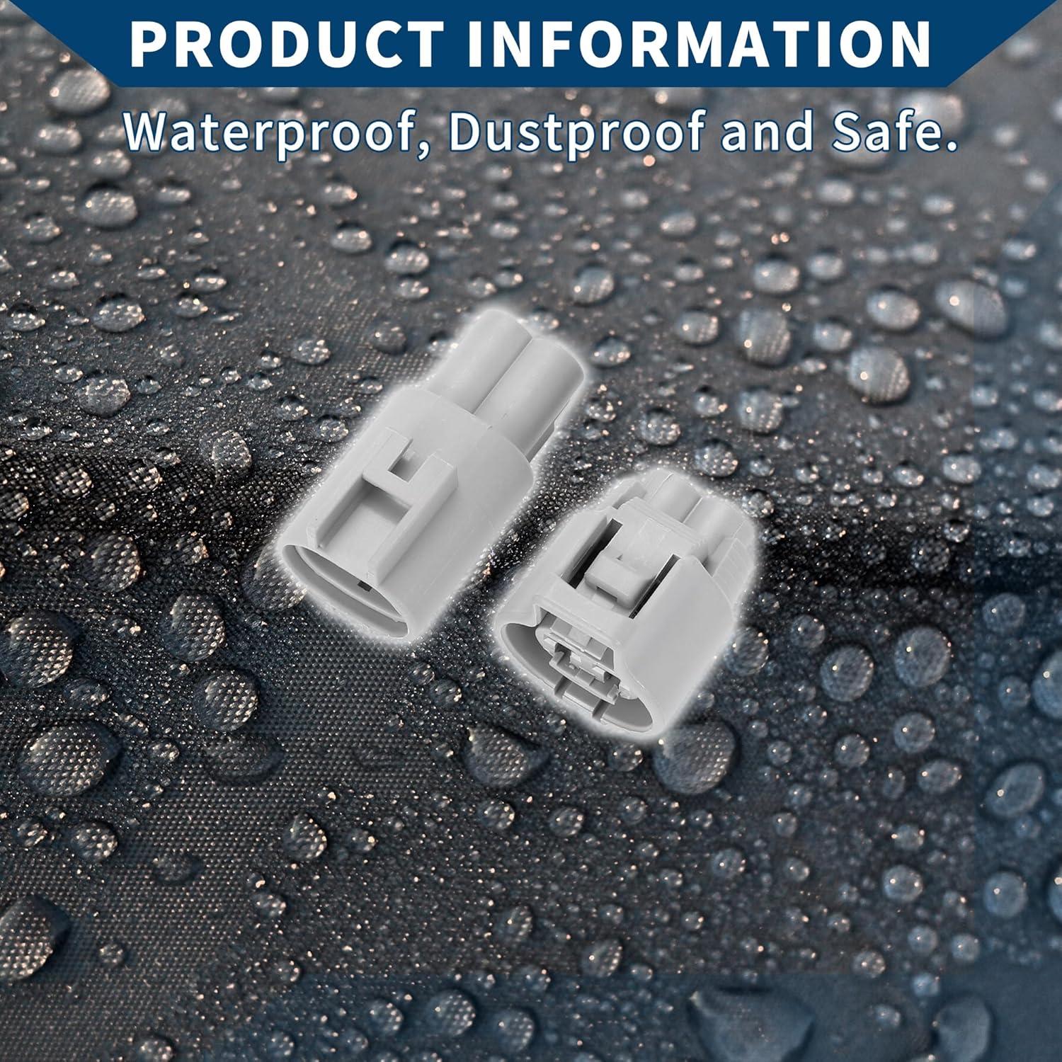 Conector Ventilador Radiador Hihaha 2 Pines Gris Impermeable