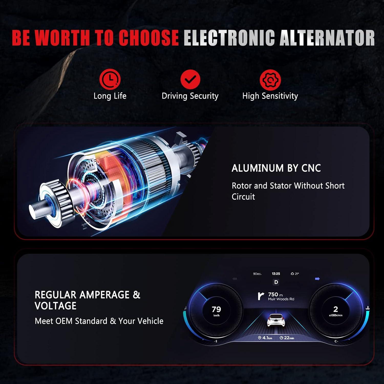 Alternador GDSMOTU 80Amp 12Volt para Camry 1997-2001