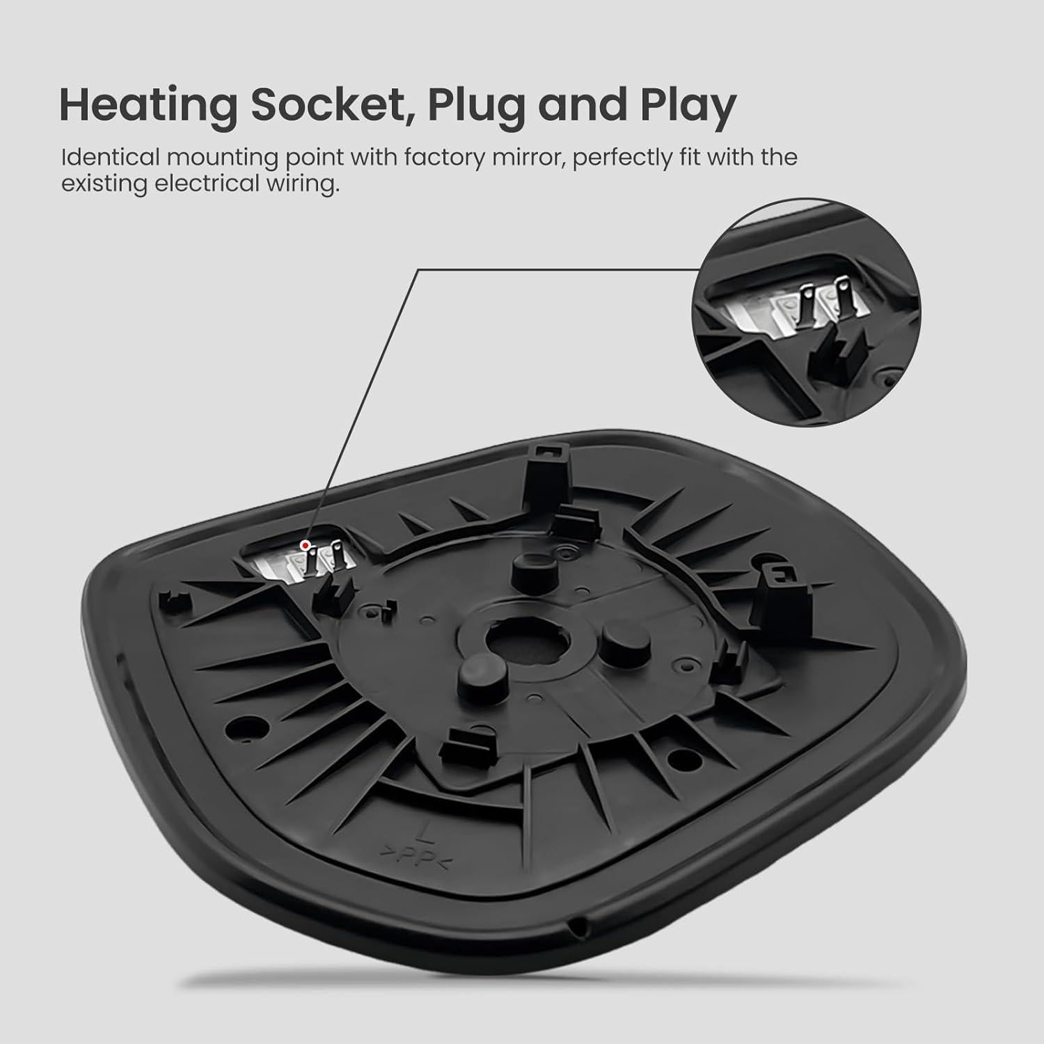 Cristal Espejo Lateral Izquierdo Toyota Land Cruiser Prado 2009-2018