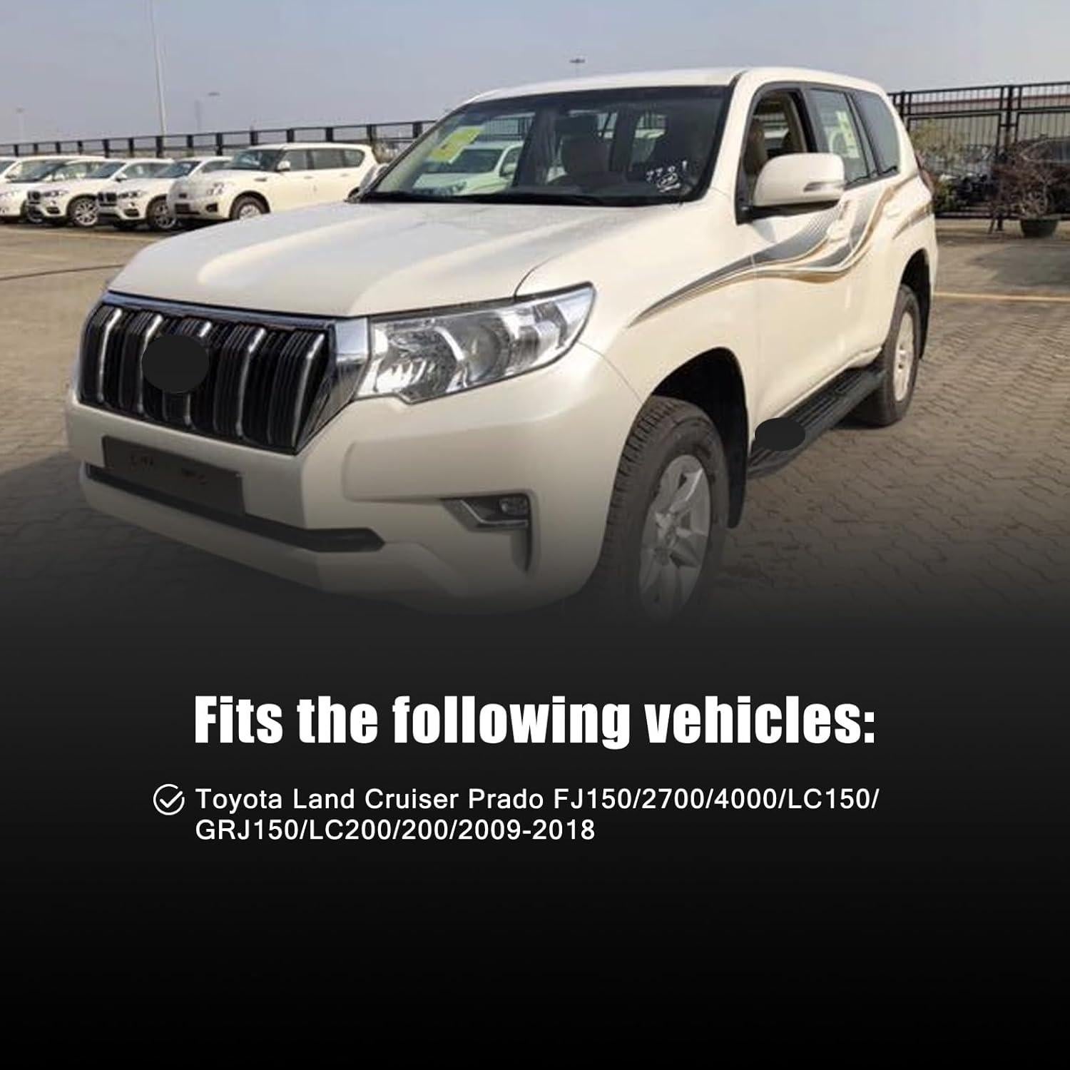 Cristal Espejo Lateral Izquierdo Toyota Land Cruiser Prado 2009-2018