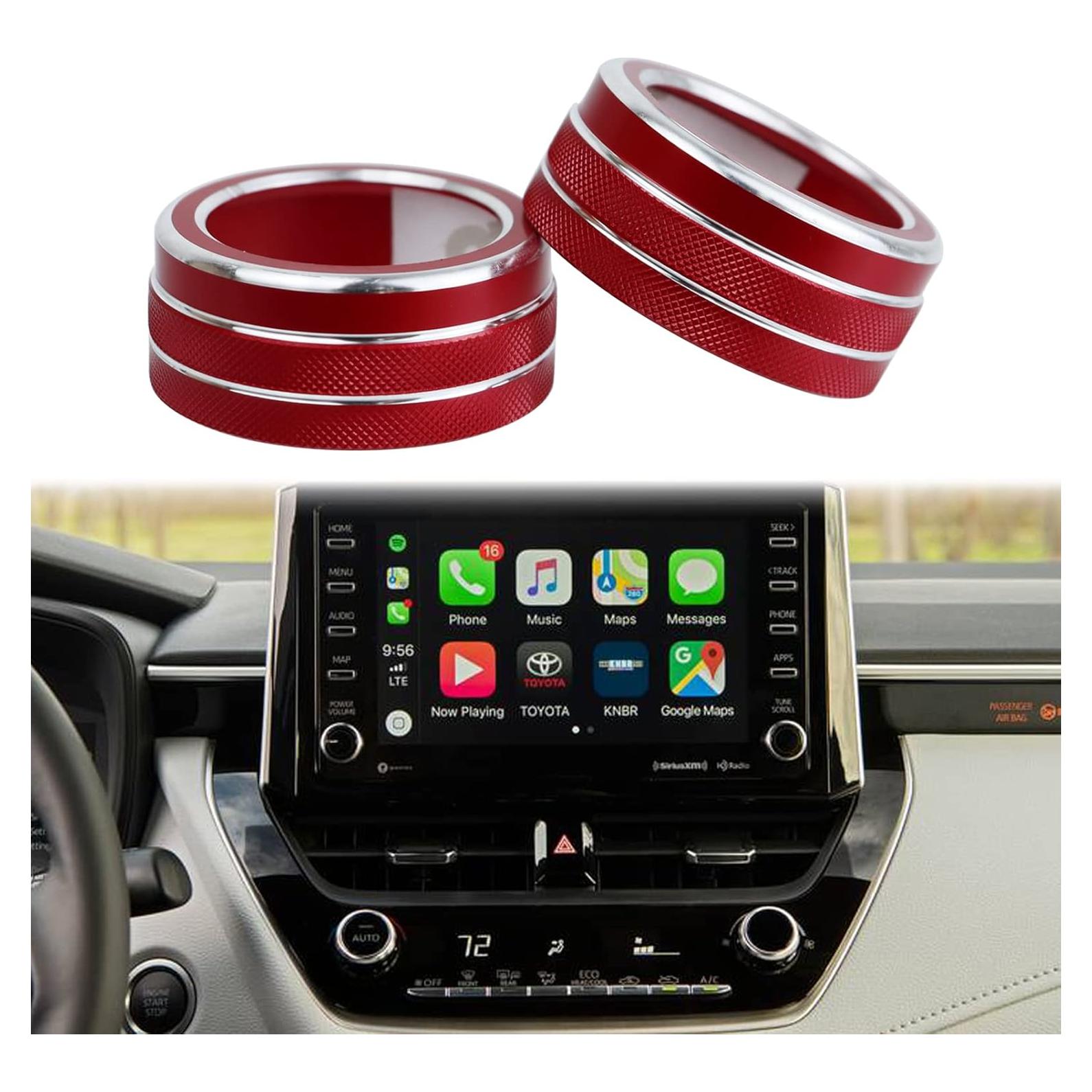 Anillo de Cubierta Botón Aire Acondicionado KEEGTBOX Rojo