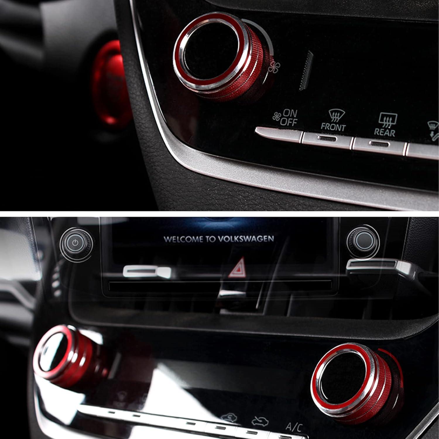 Anillo de Cubierta Botón Aire Acondicionado KEEGTBOX Rojo