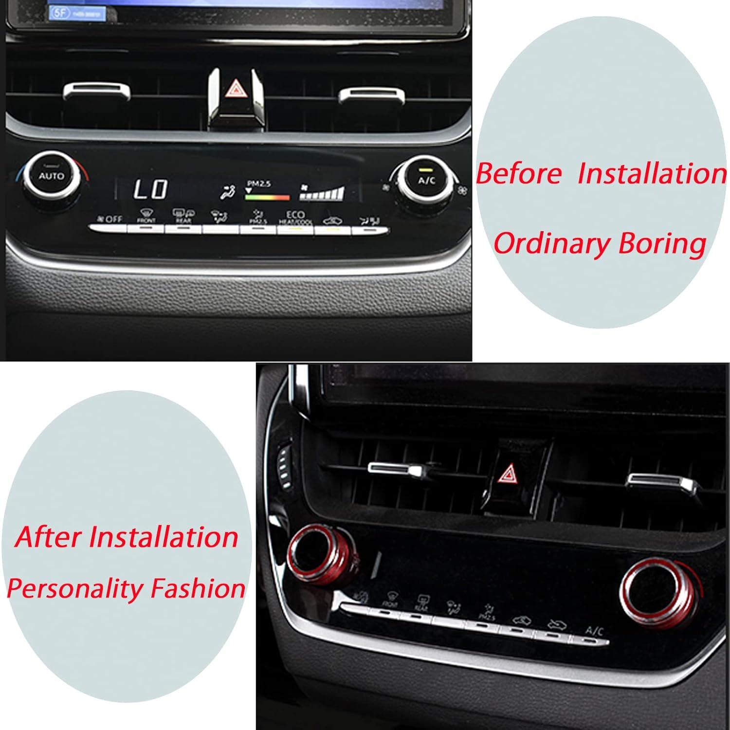 Anillo de Cubierta Botón Aire Acondicionado KEEGTBOX Rojo