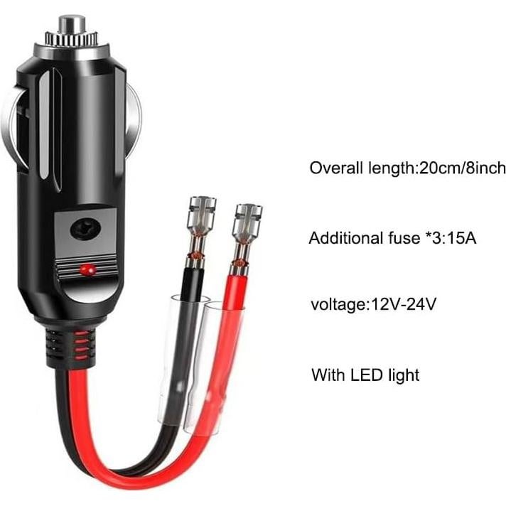 Adaptador enchufe encendedor 12V SZMXUCK 3 unidades 15A