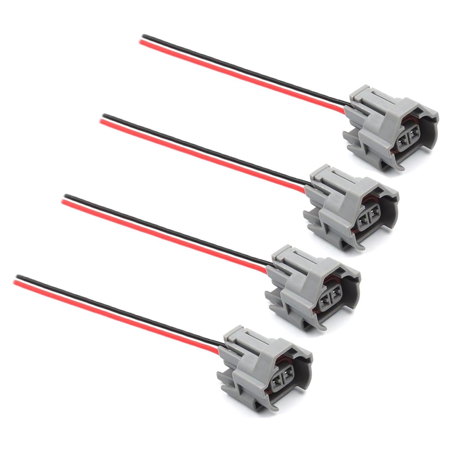 Conectores de Inyector de Combustible HiSport 4 Pcs 18AWG