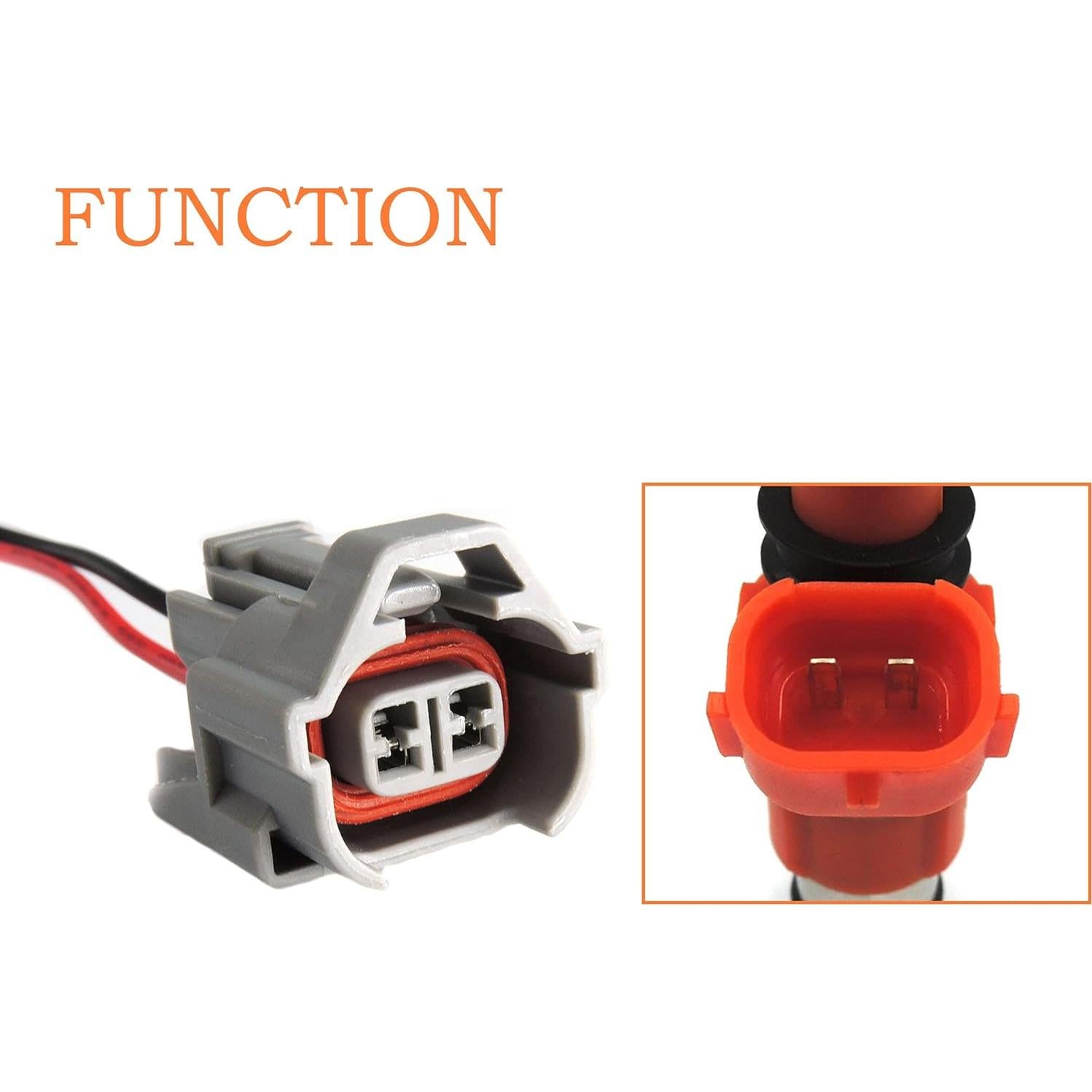 Conectores de Inyector de Combustible HiSport 4 Pcs 18AWG