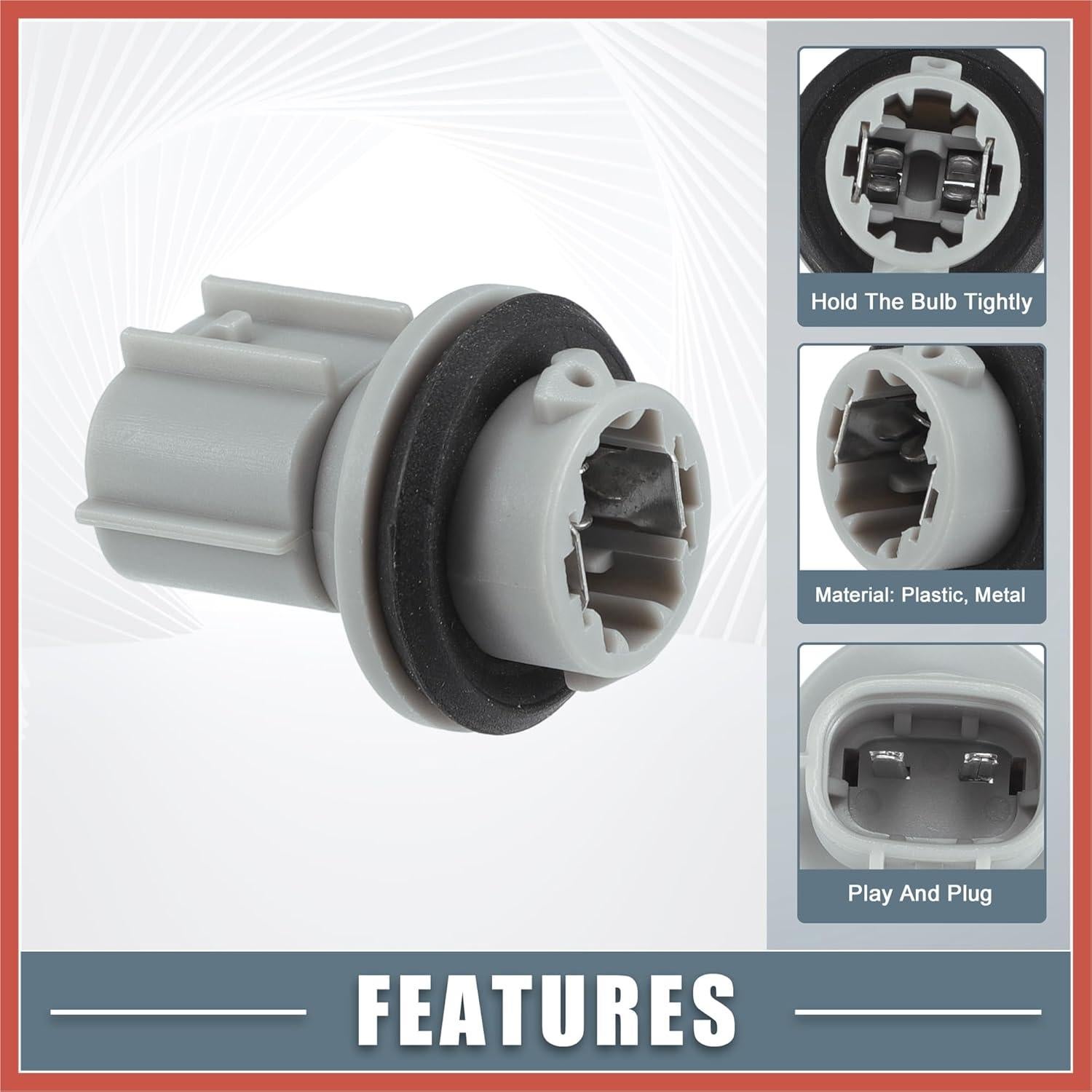 Portalámparas ACROPIX para Toyota RAV4 2013-2018 Gris