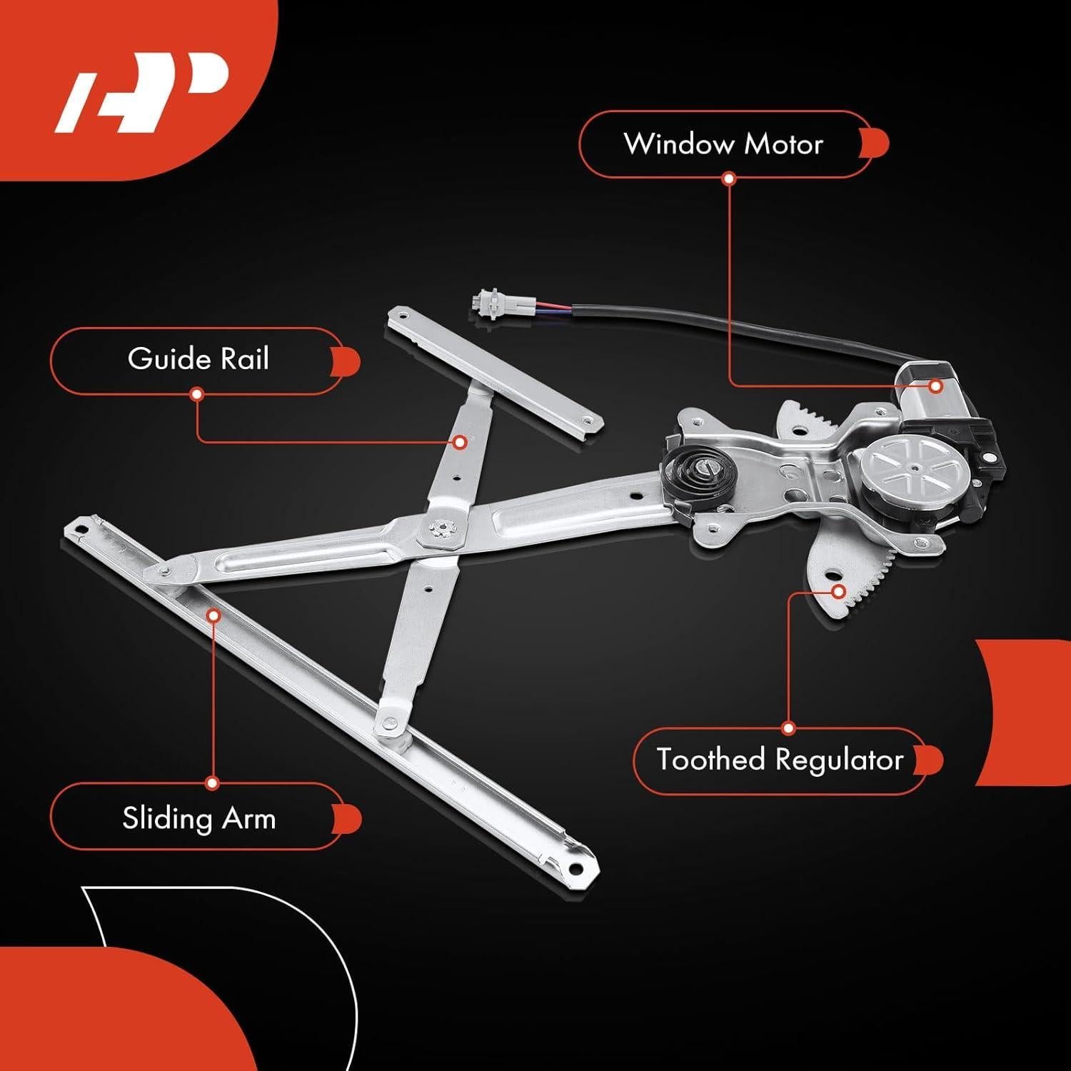 Regulador de Ventana Eléctrico A-Premium para Toyota 4Runner 1990-1995 Lado Izquierdo