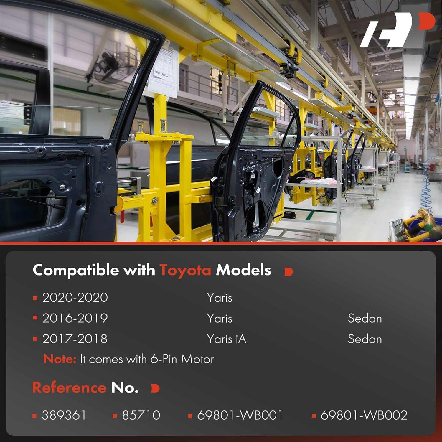 Regulador de Ventana Eléctrico A-Premium Toyota Yaris 2016-2020