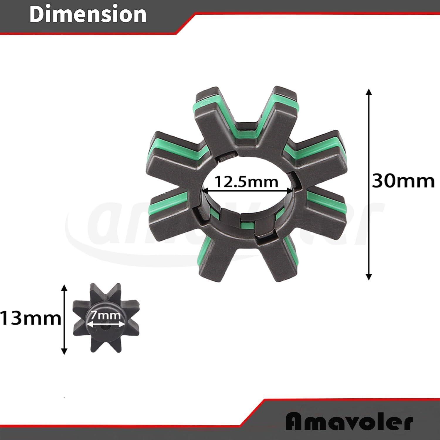 Kit de Eje de Motor de Dirección Asistida Eléctrica Damper Amavoler - 5 Piezas