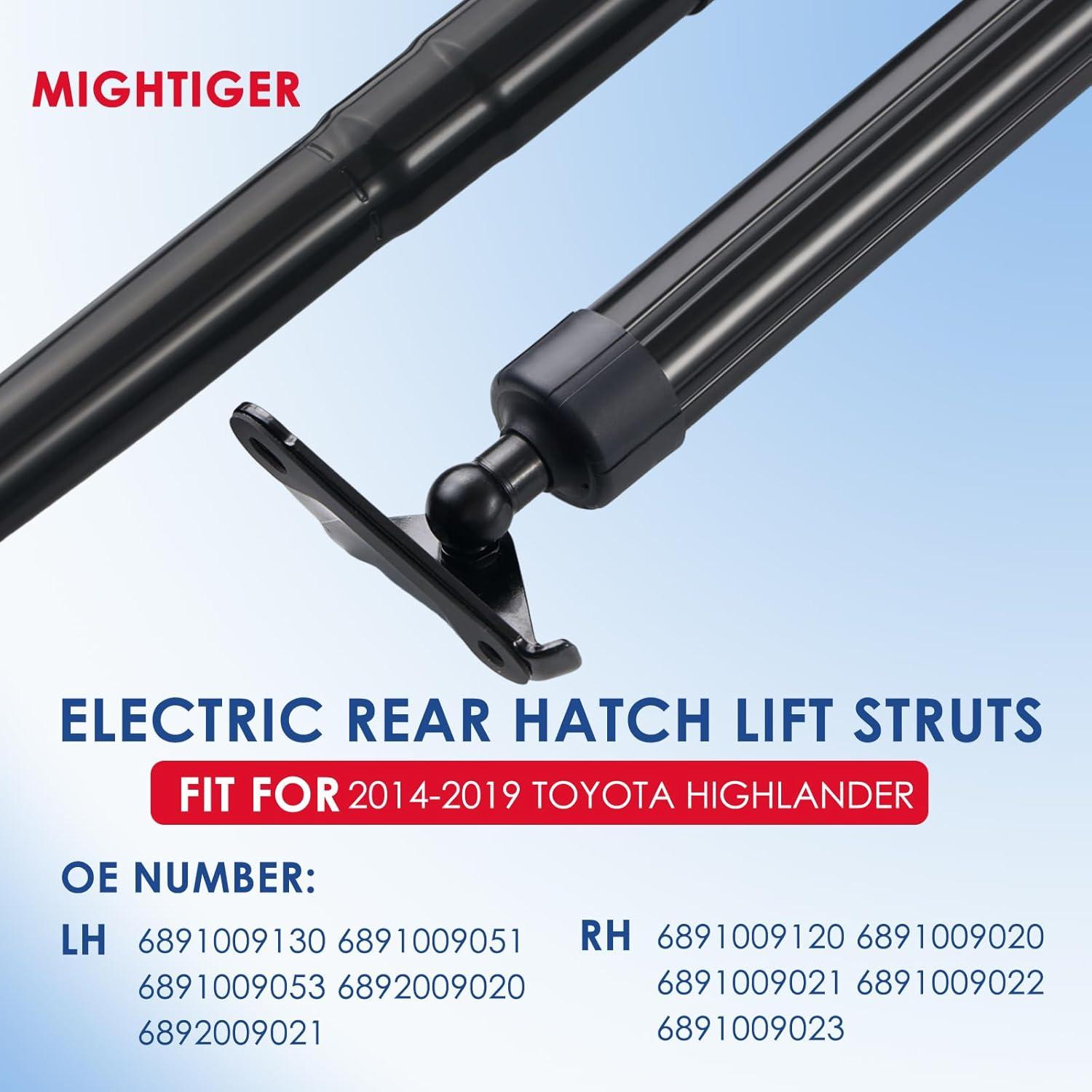 Amortiguadores de Puerta Trasera MIGHTIGER para Toyota Highlander 2014-2019