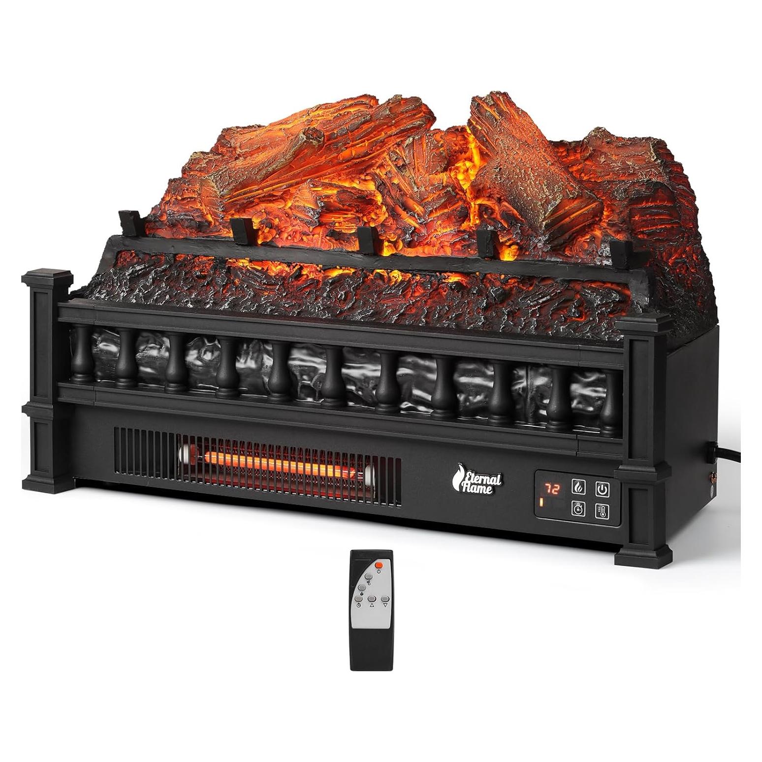 Chimenea Eléctrica TURBRO Llama Eterna 1500W Control Remoto