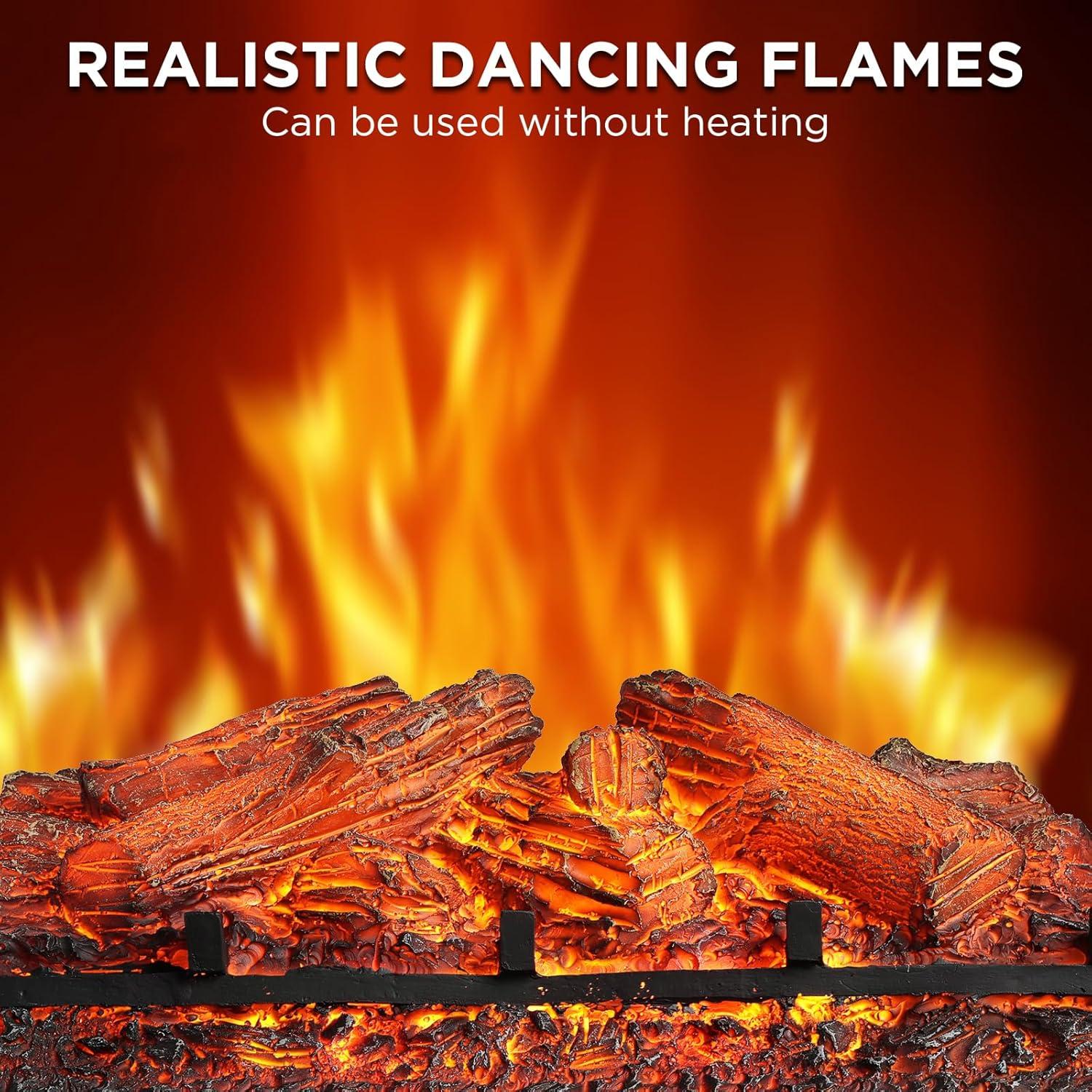 Chimenea Eléctrica TURBRO Llama Eterna 1500W Control Remoto