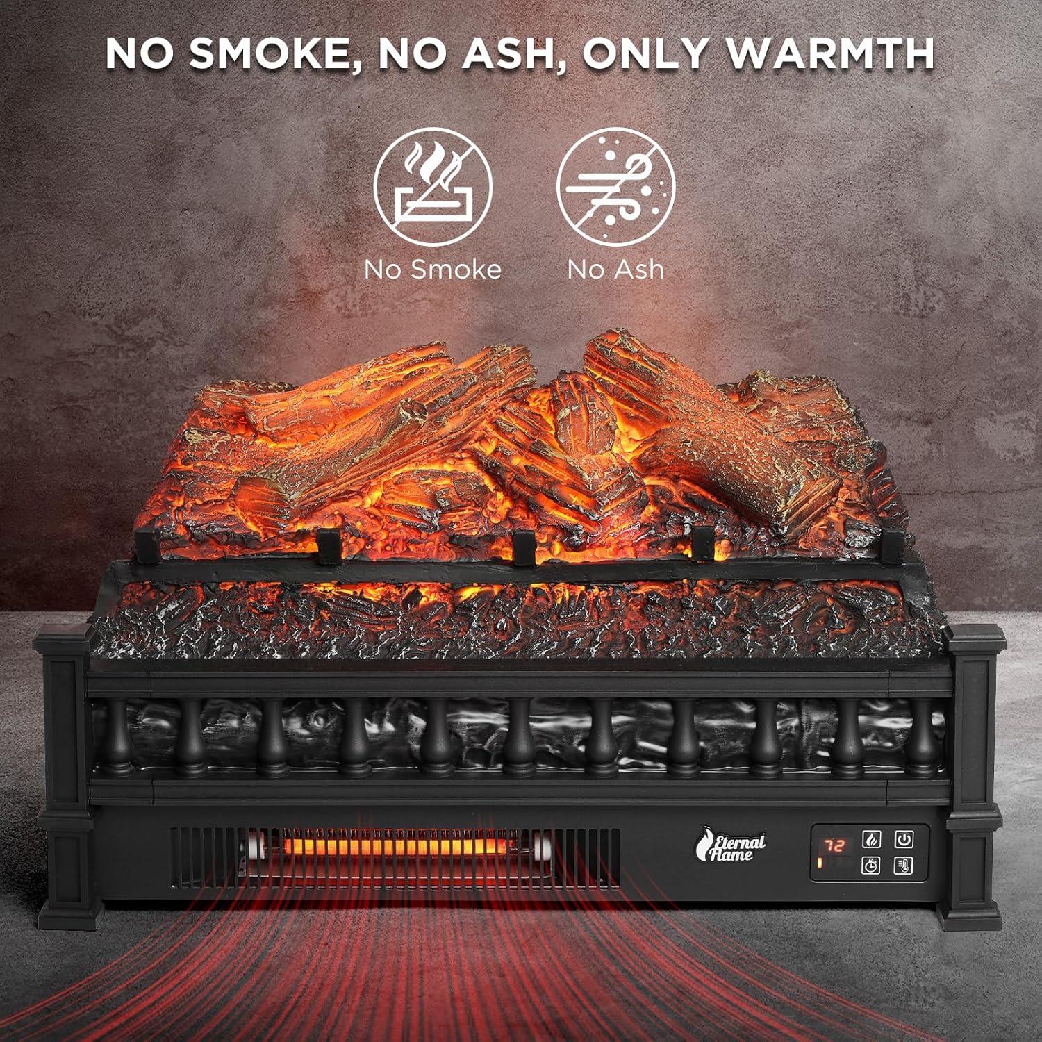 Chimenea Eléctrica TURBRO Llama Eterna 1500W Control Remoto