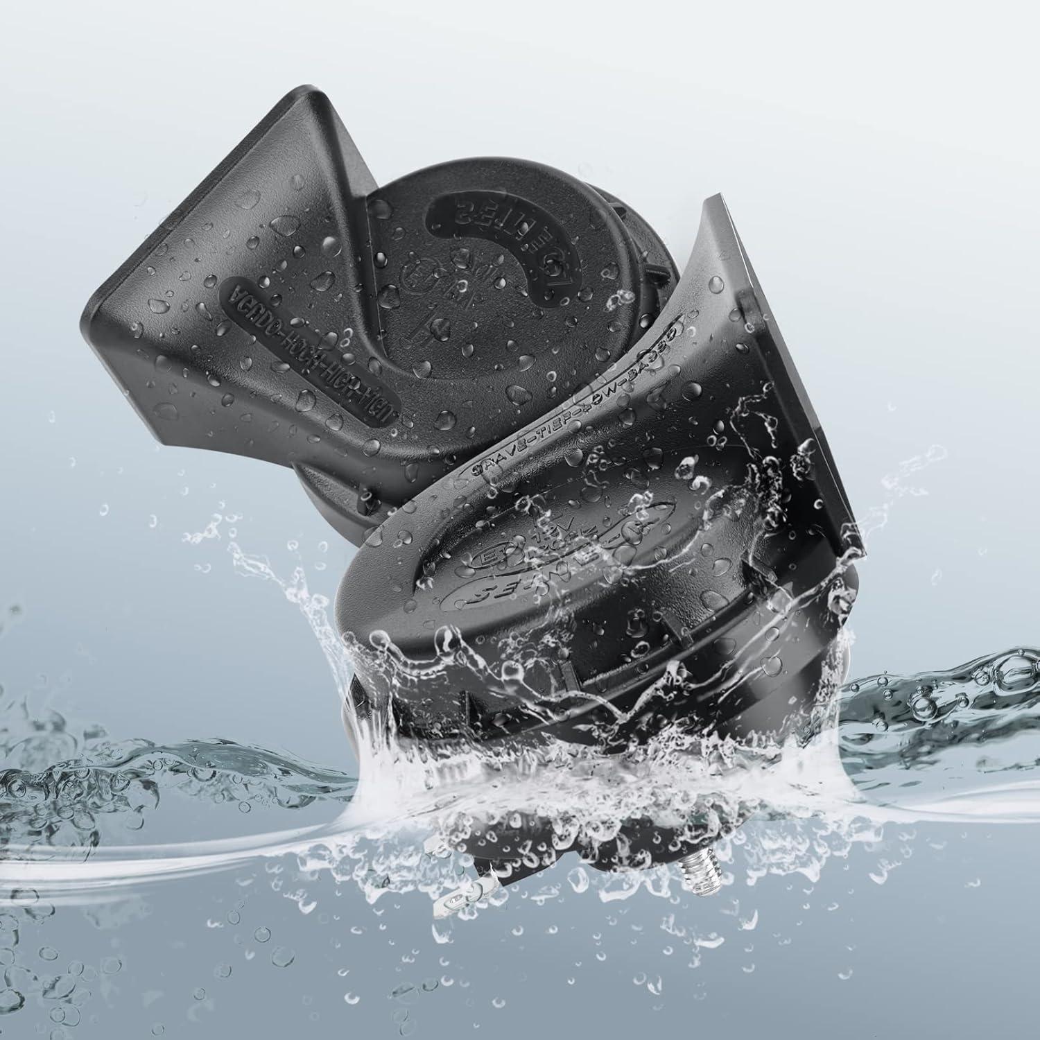 Kit de bocina de caracol eléctrica SEINECA 12V 130dB