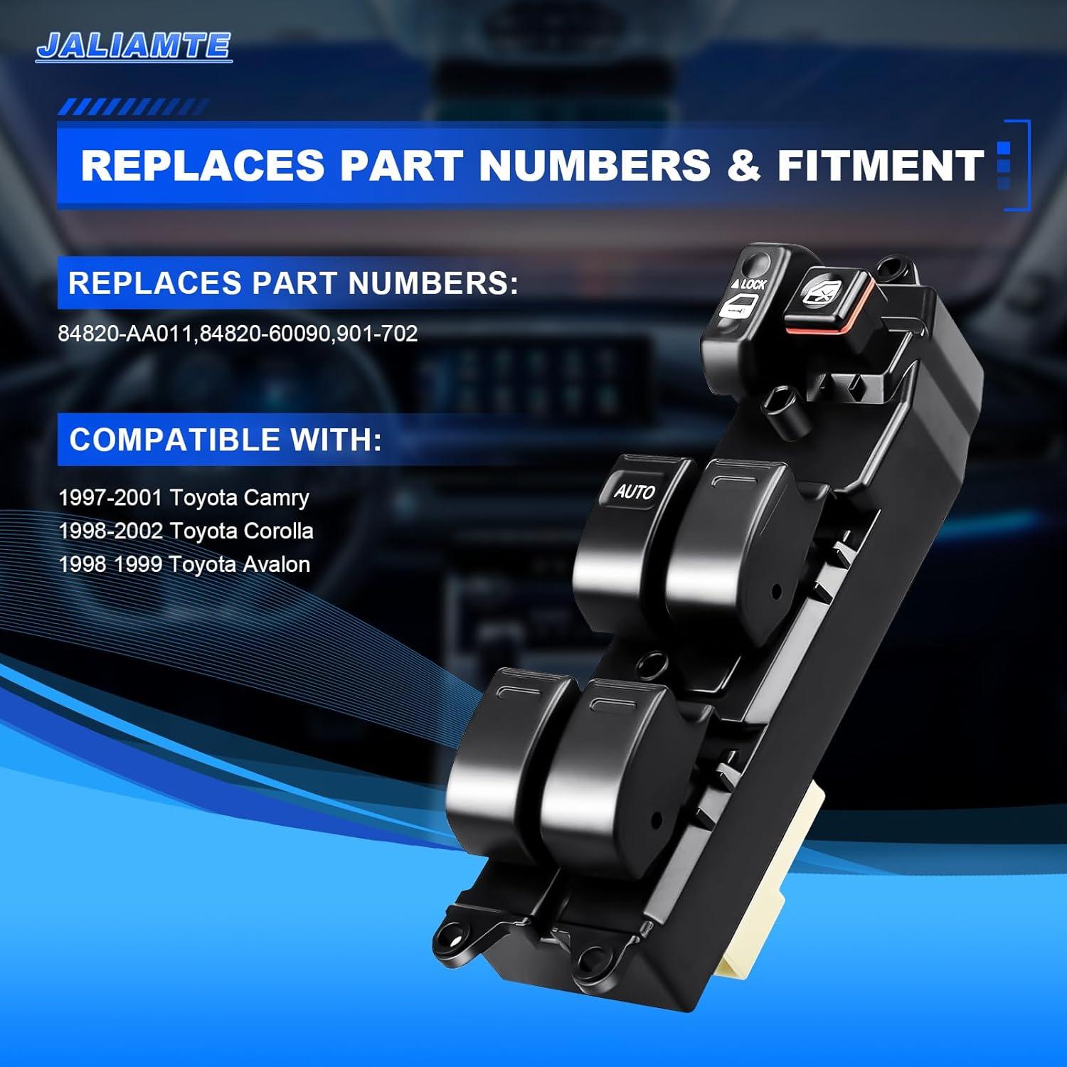 Interruptor Maestro Ventana Eléctrica JALIAMTE Toyota Camry/Corolla