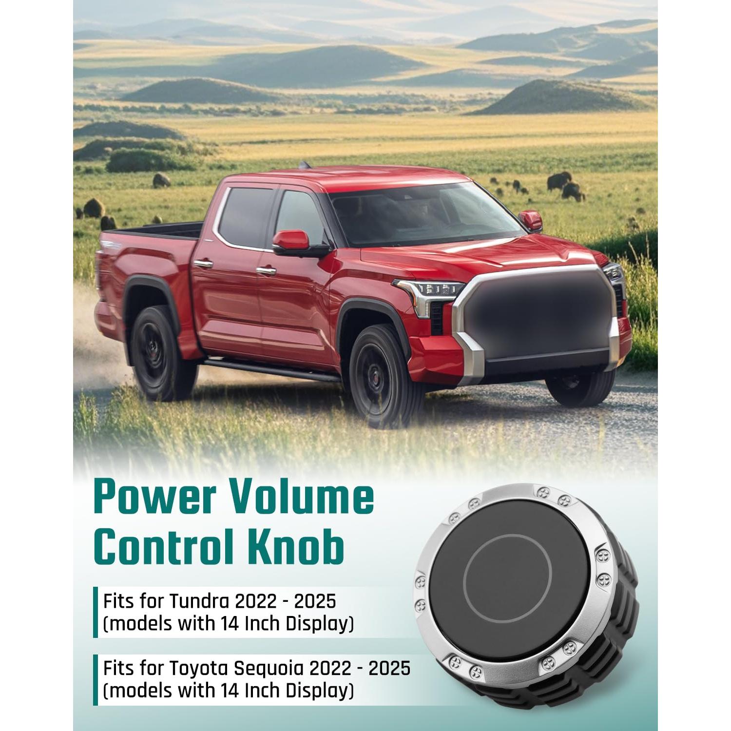 Botón de Volumen Pantalla Toyota Tundra Sequoia 14" 2022-2025