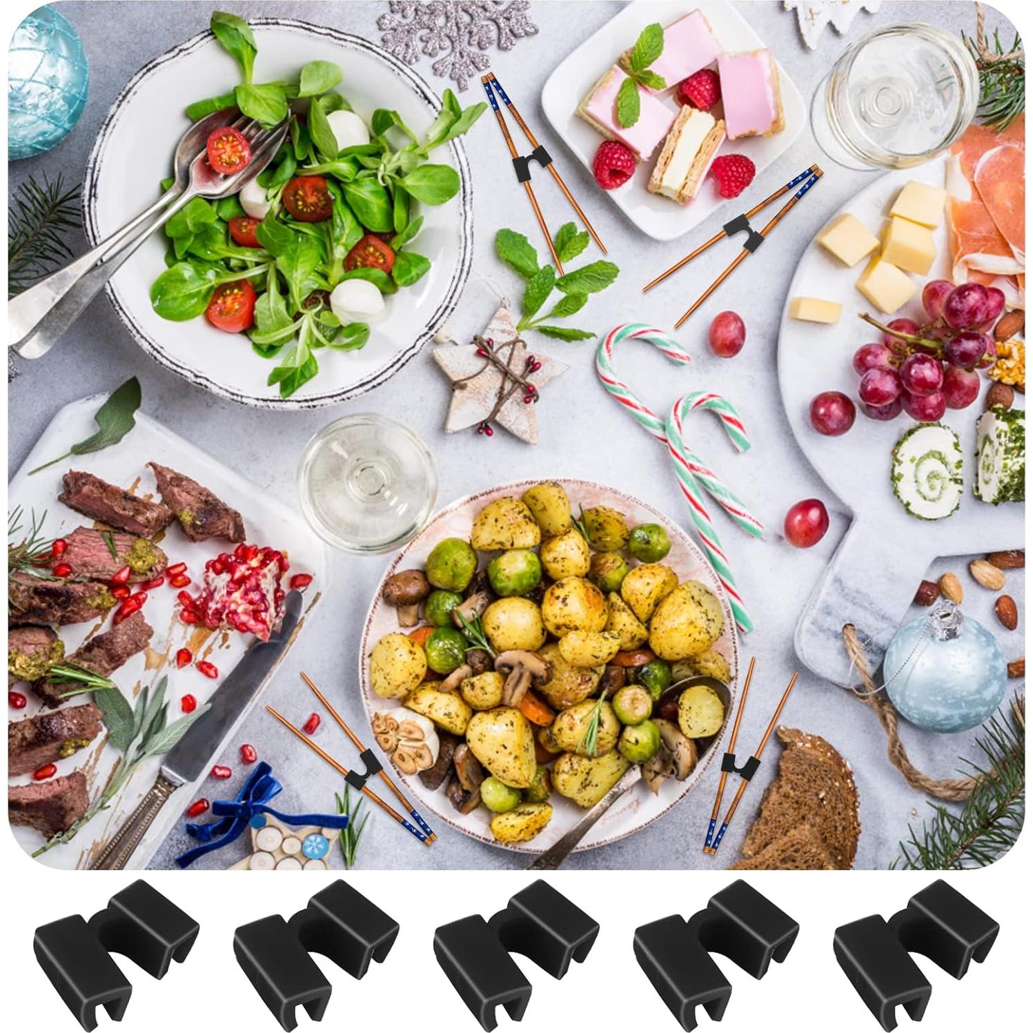 5 Ayudantes Reutilizables de Palillos Abeillo para Principiantes