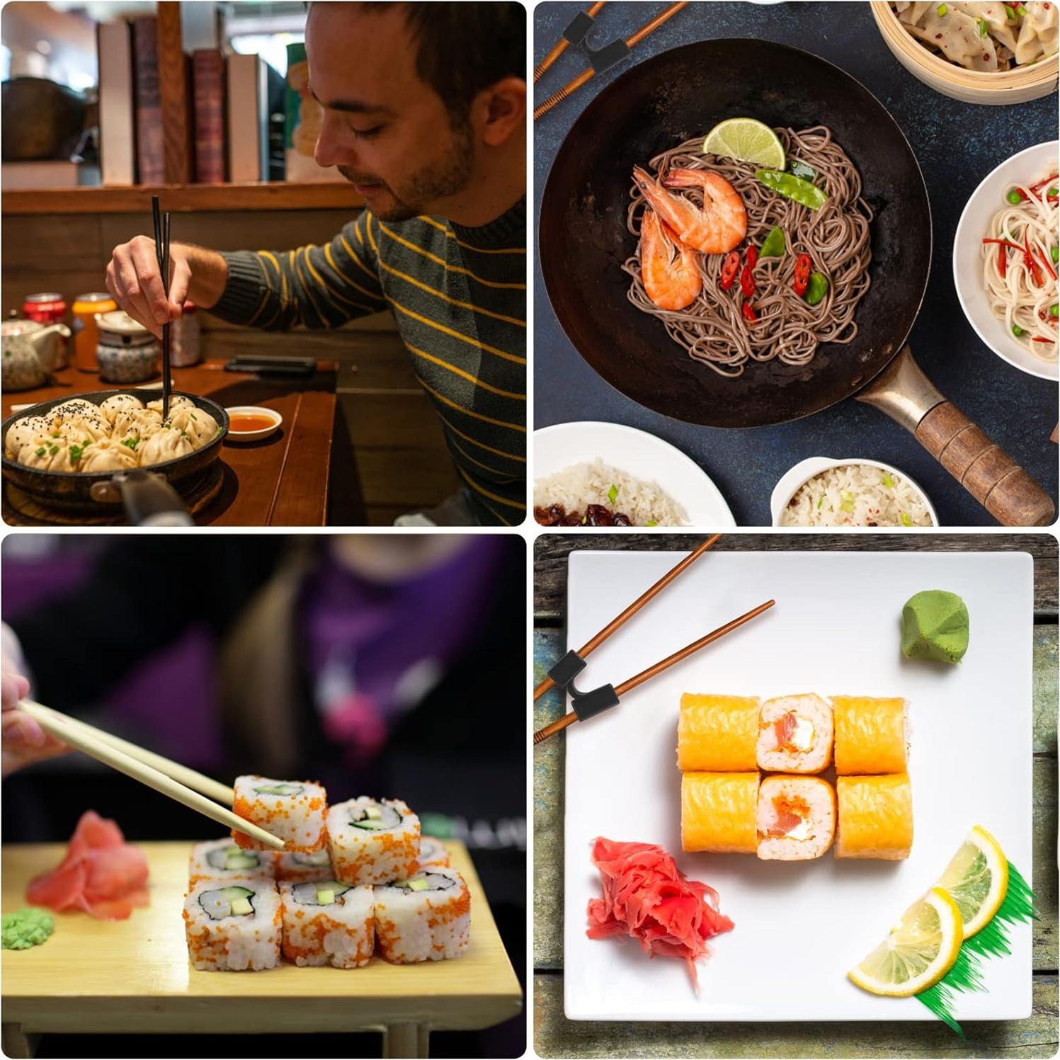 5 Ayudantes Reutilizables de Palillos Abeillo para Principiantes