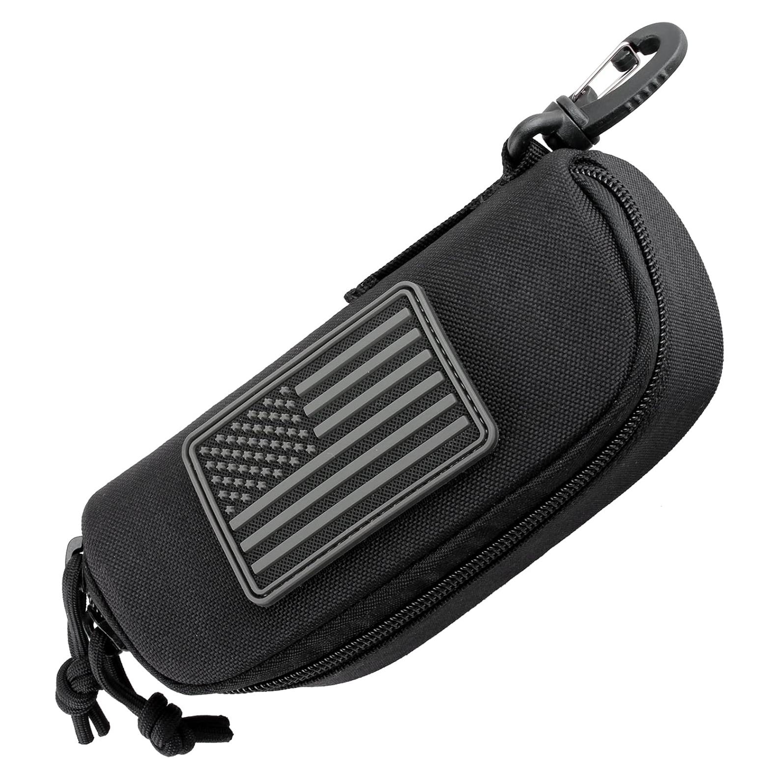 Funda táctica WYNEX para gafas, estuche duro negro