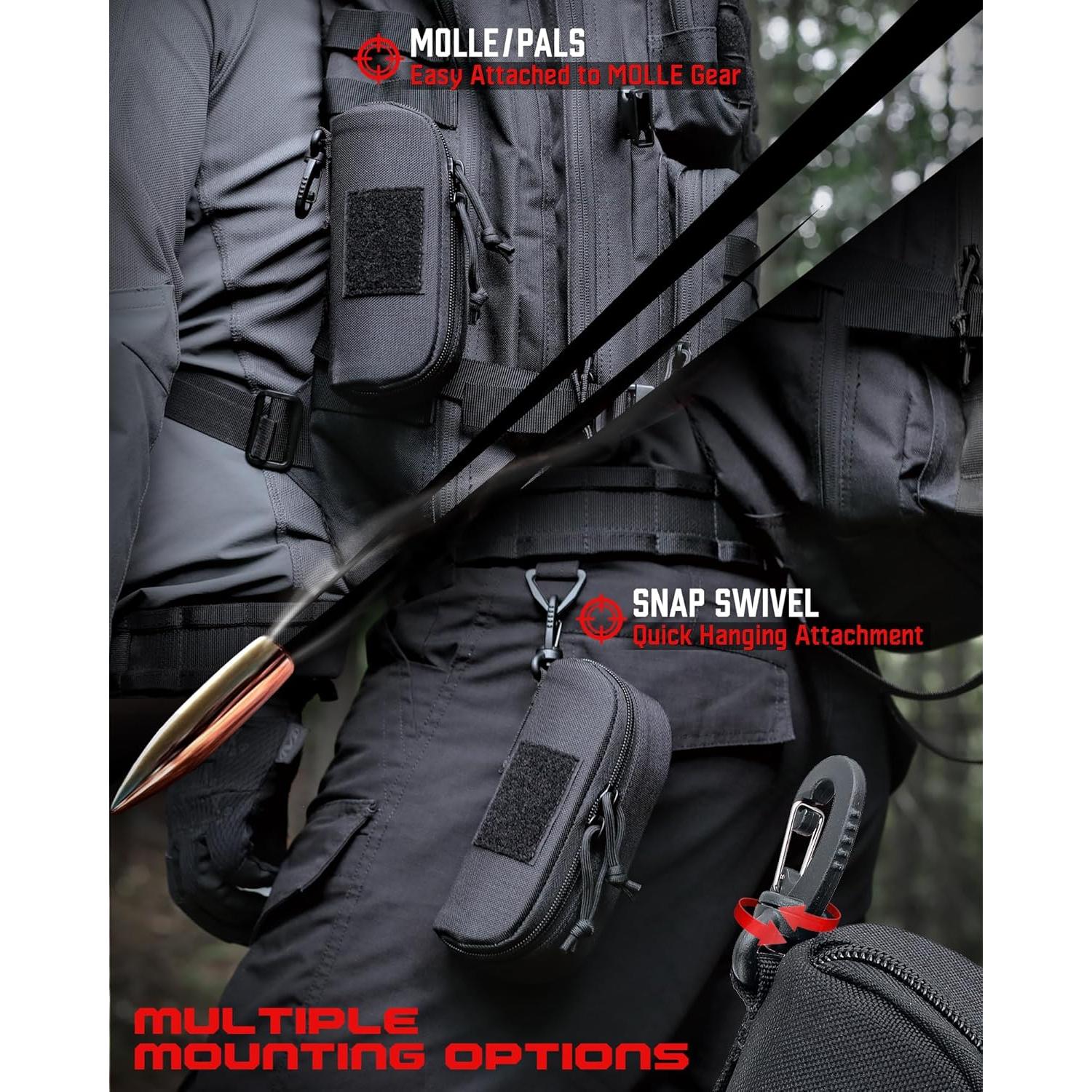 Funda táctica WYNEX para gafas, estuche duro negro