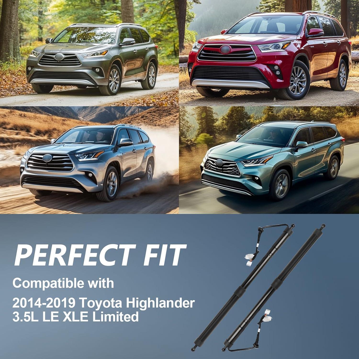 Amortiguadores eléctricos traseros B.ZSSY para Toyota Highlander 2014-2019