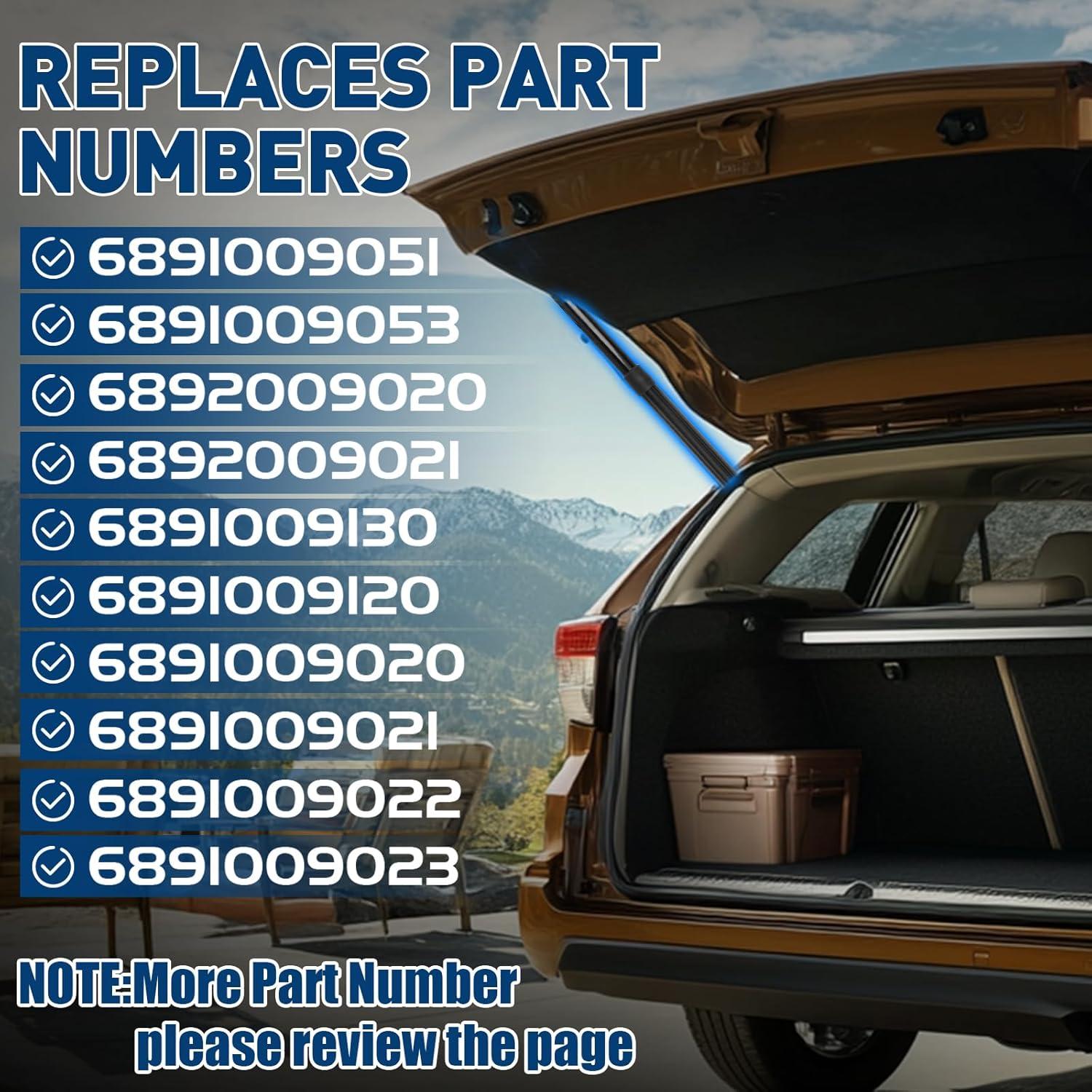 Amortiguadores eléctricos traseros B.ZSSY para Toyota Highlander 2014-2019