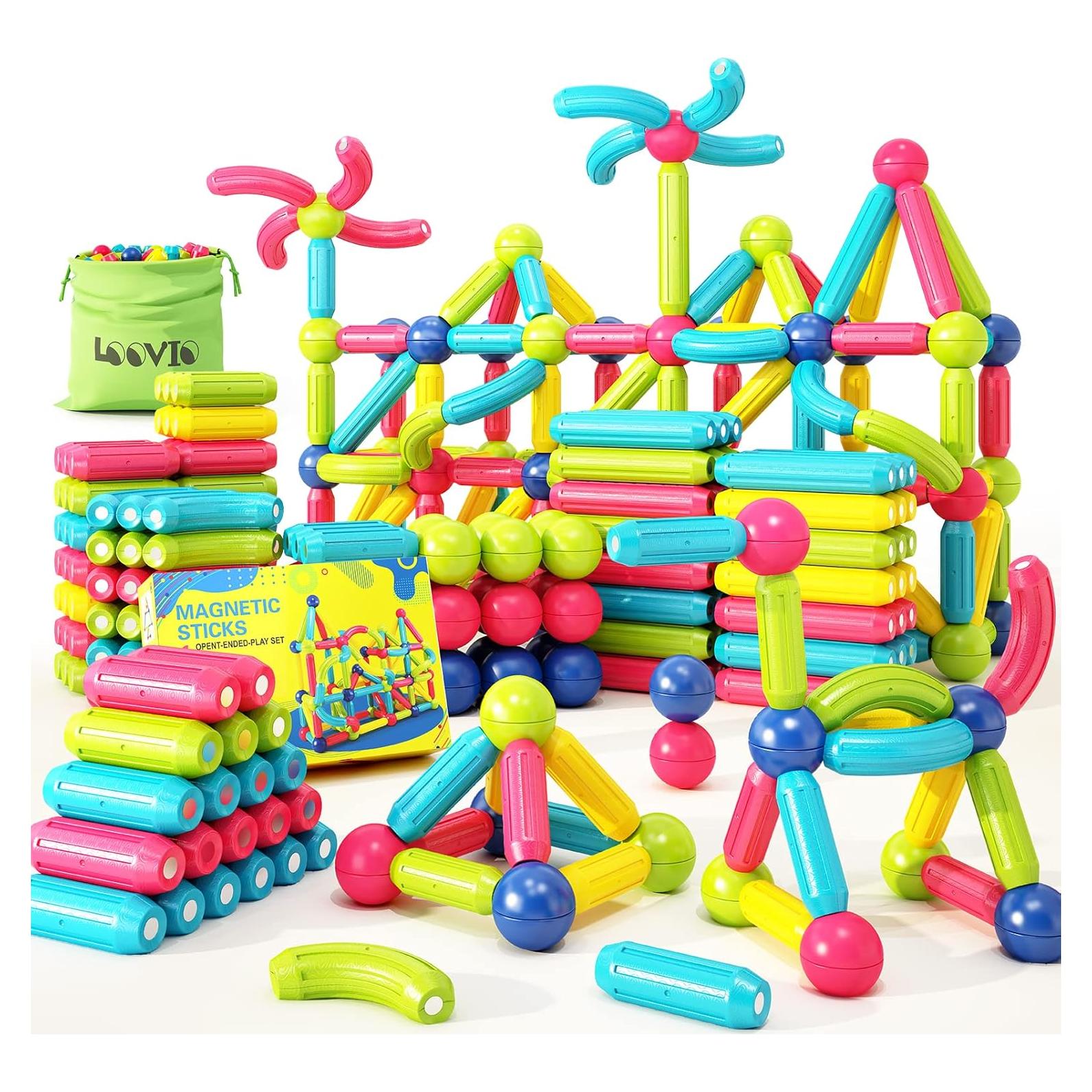 Bloques Magnéticos Loovio 46 Piezas Juguete Educativo