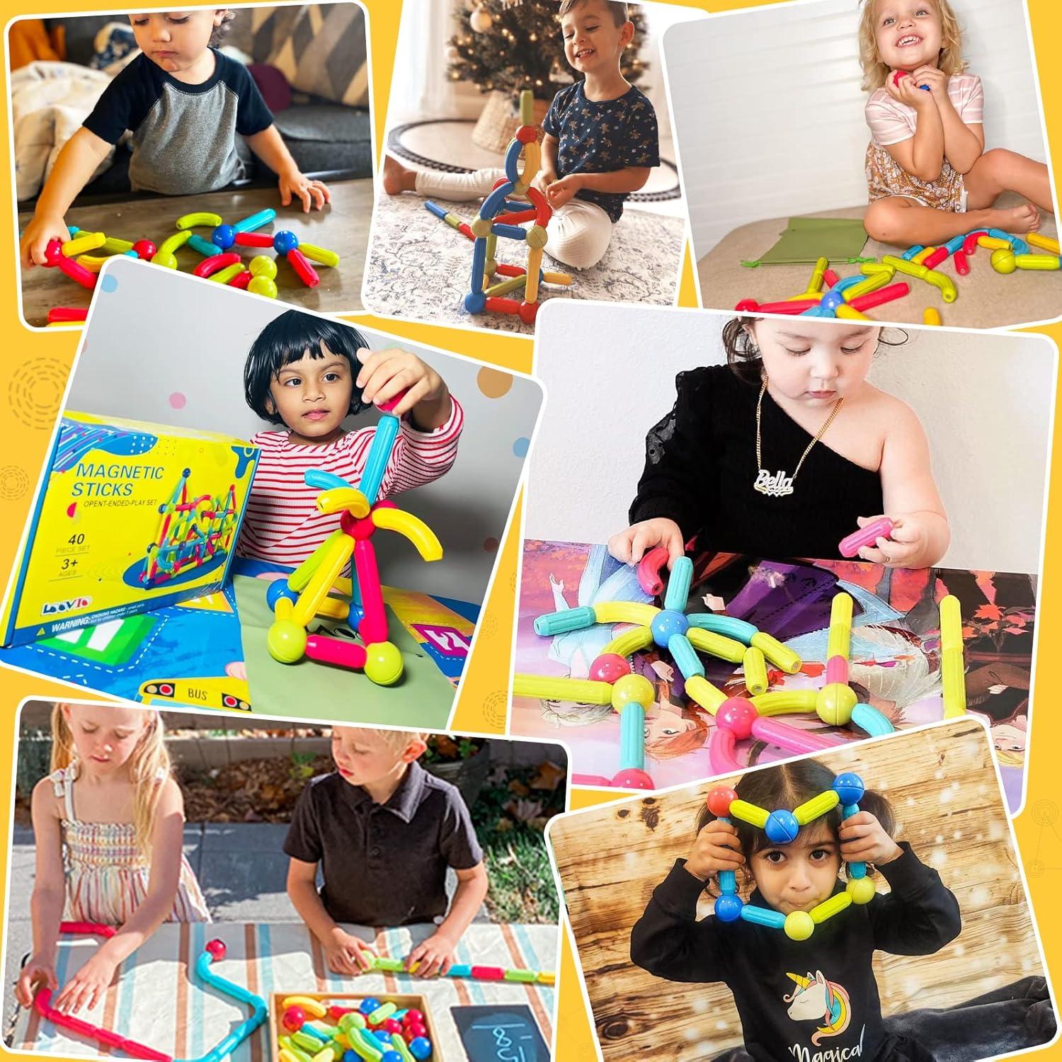 Bloques Magnéticos Loovio 46 Piezas Juguete Educativo