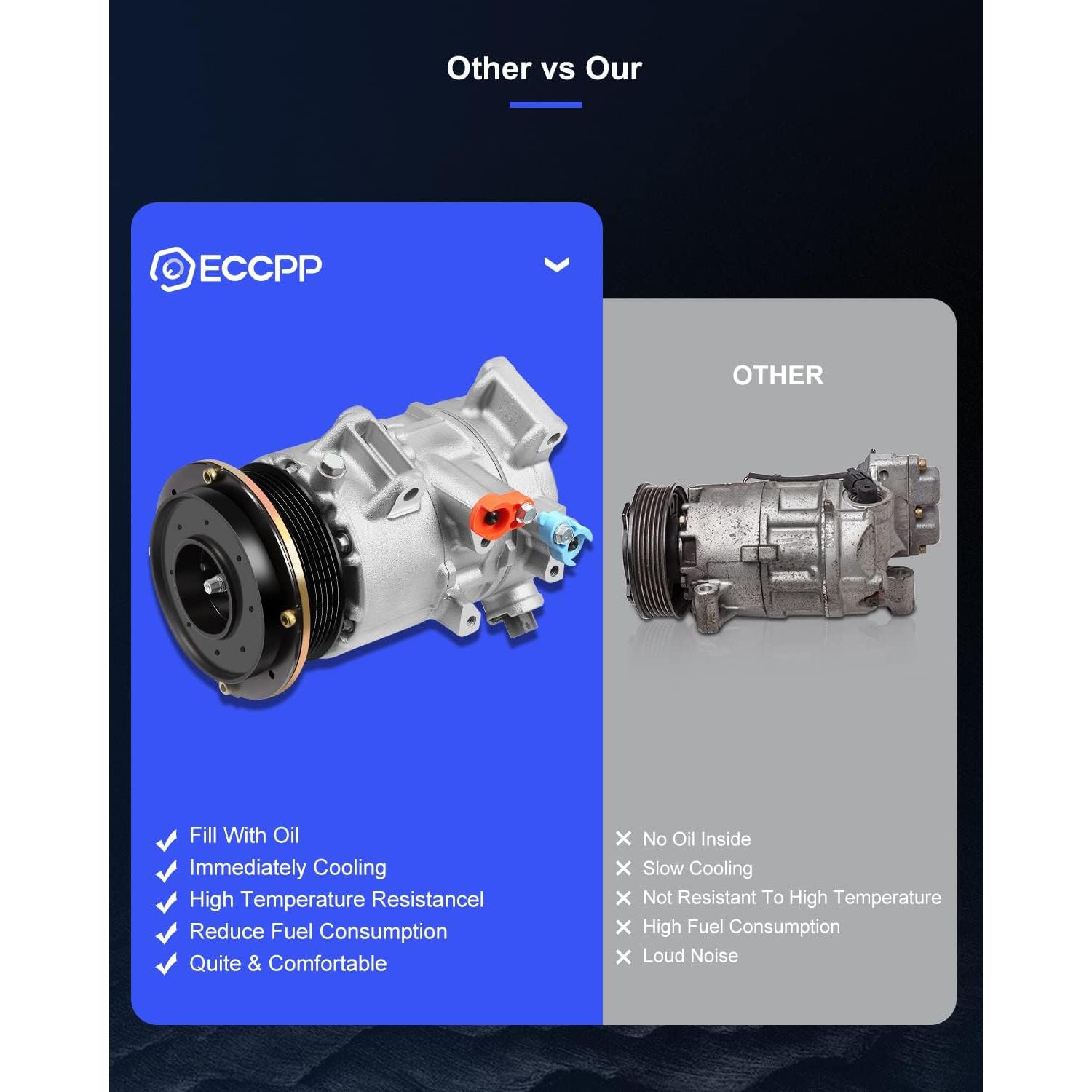 Compresor de A/C ECCPP 2.4L 2006-2009 Toyota Camry RAV4