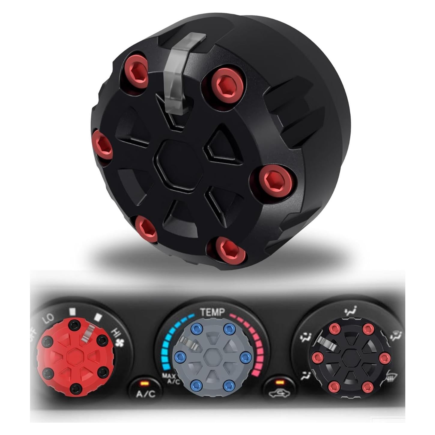 Perilla de Control de AC Toyota Tacoma 2005-2015 - Polímero Negro